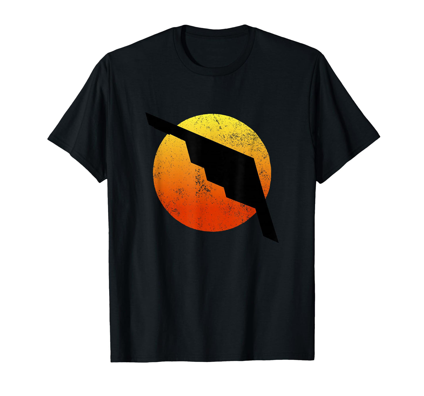 B-2 Bomber Silhouette Sunset Military Airplane Stealth B2 T-Shirt
