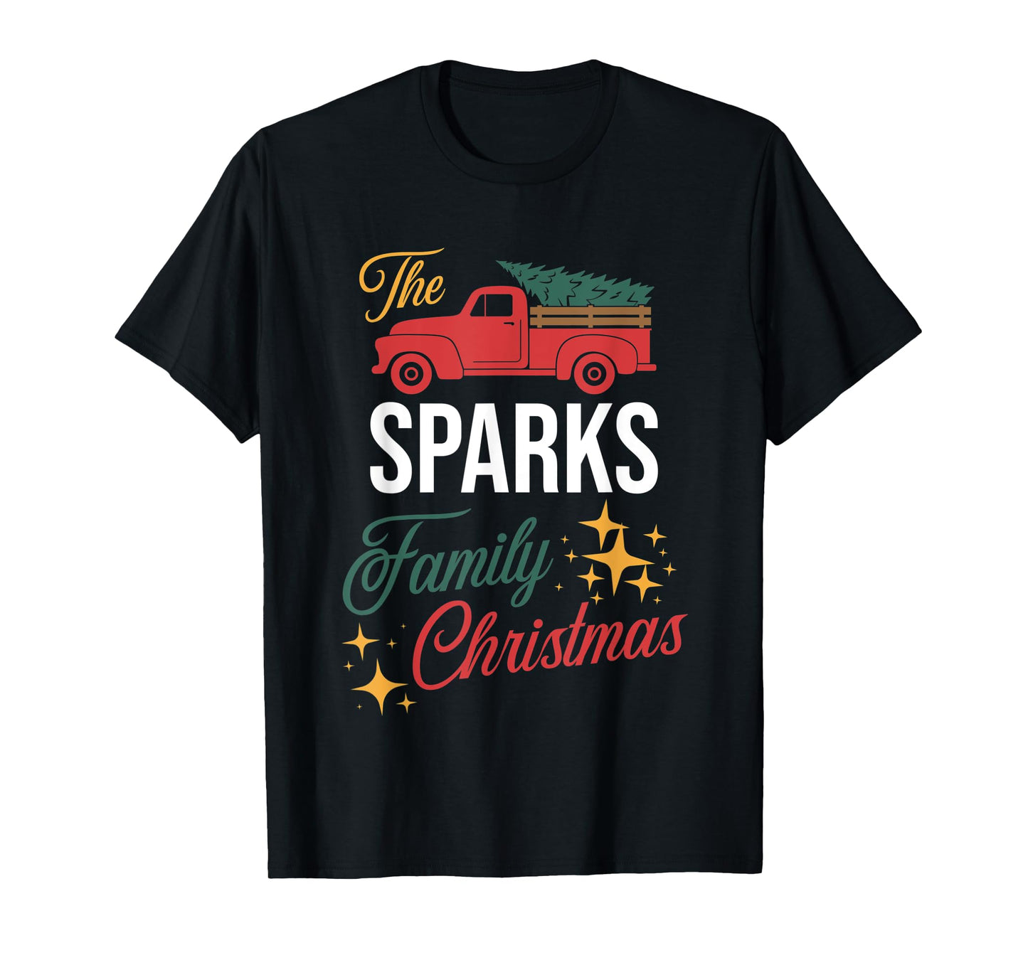 The Sparks Family Christmas Matching Pajamas Group Gift T-Shirt
