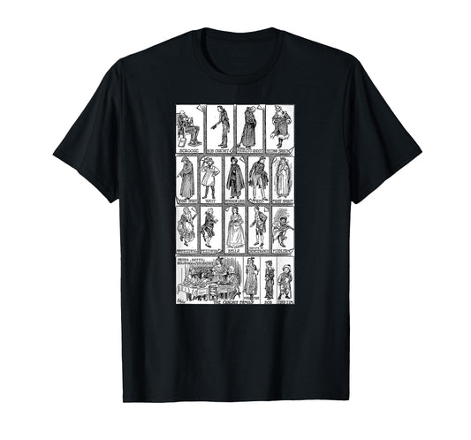 Character Montage A Christmas Song T-Shirt Vintage Scrooge T-Shirt