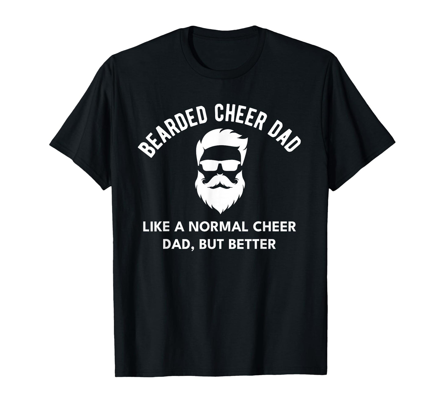 Cheer Dad Bearded Definition Cheerleading Funny T-Shirt