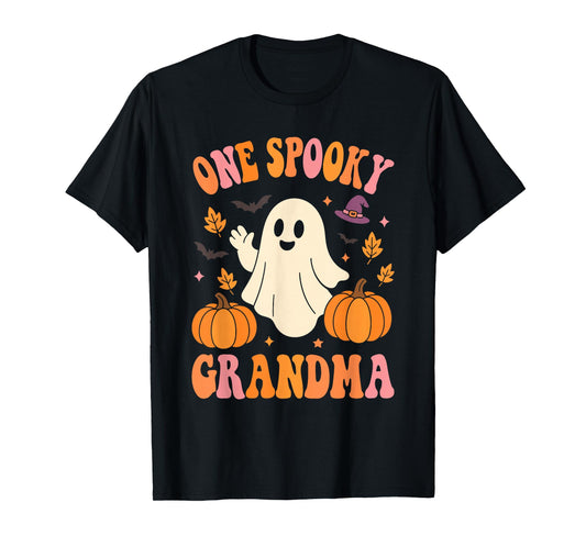 One Spooky Grandma Matching Family Halloween Costumes T-Shirt