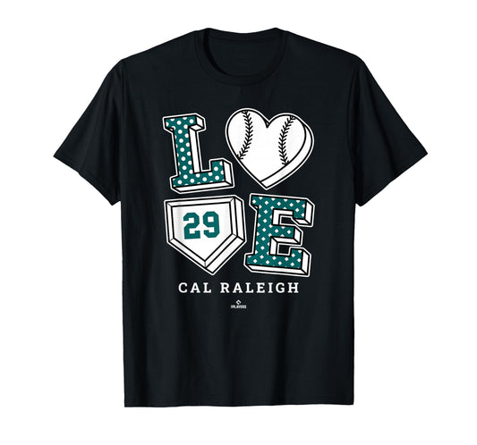 Love Cal Raleigh Seattle MLBPA T-Shirt