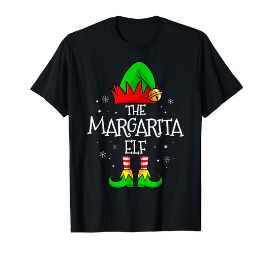 The Margarita Elf Matching Family Christmas Mens Womens T-Shirt