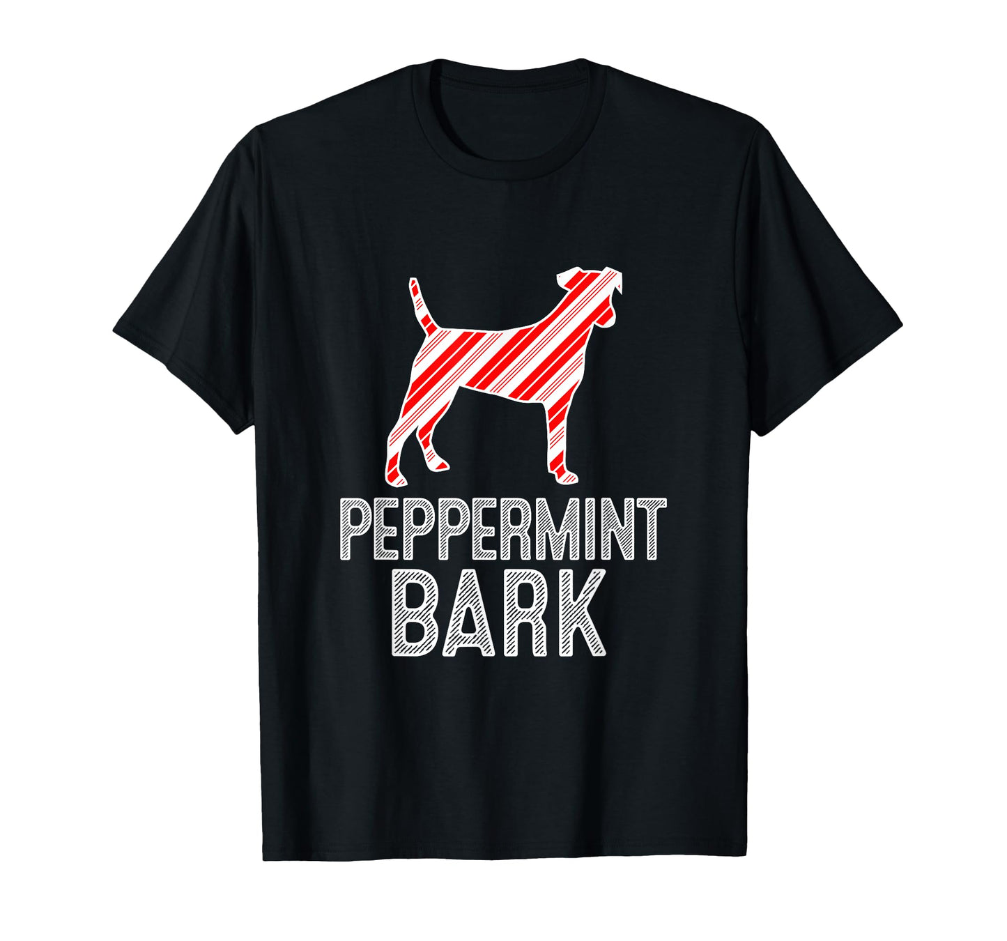 Fox Terrier Peppermint Bark Christmas Dog T-Shirt