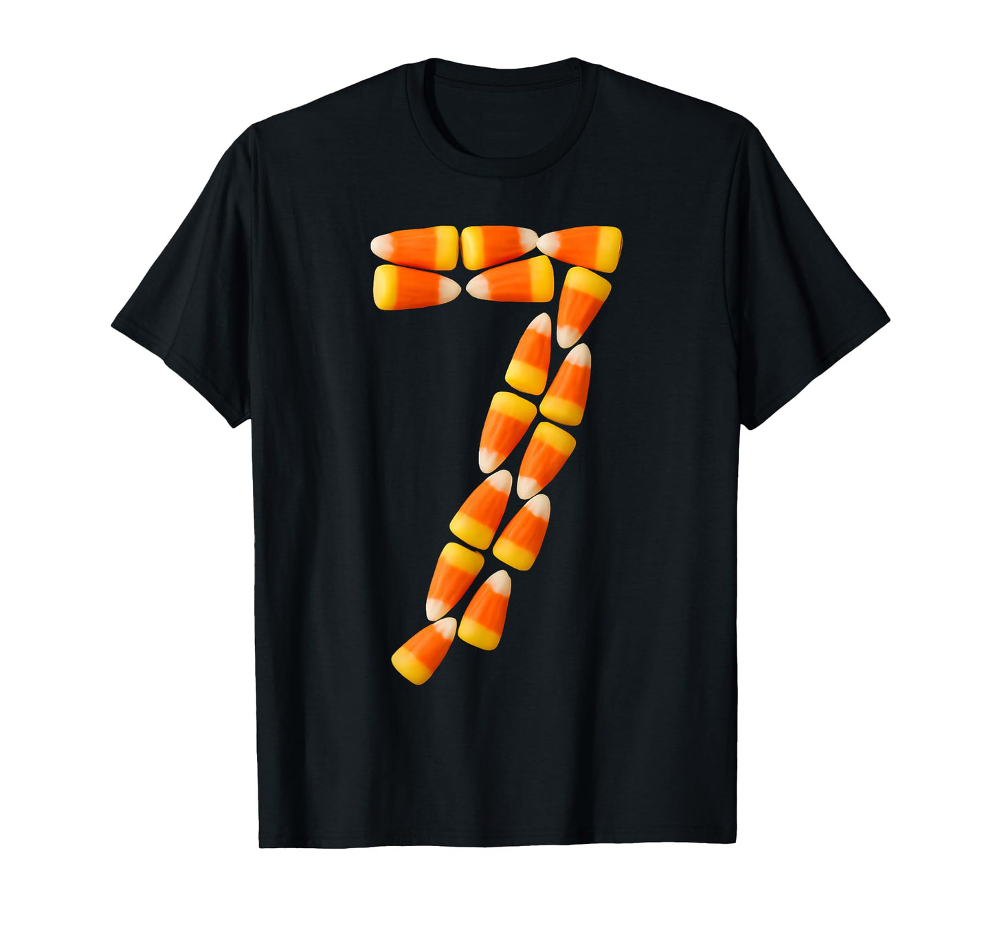 Candy Corn 7 Halloween 67 Funny Humor T-Shirt