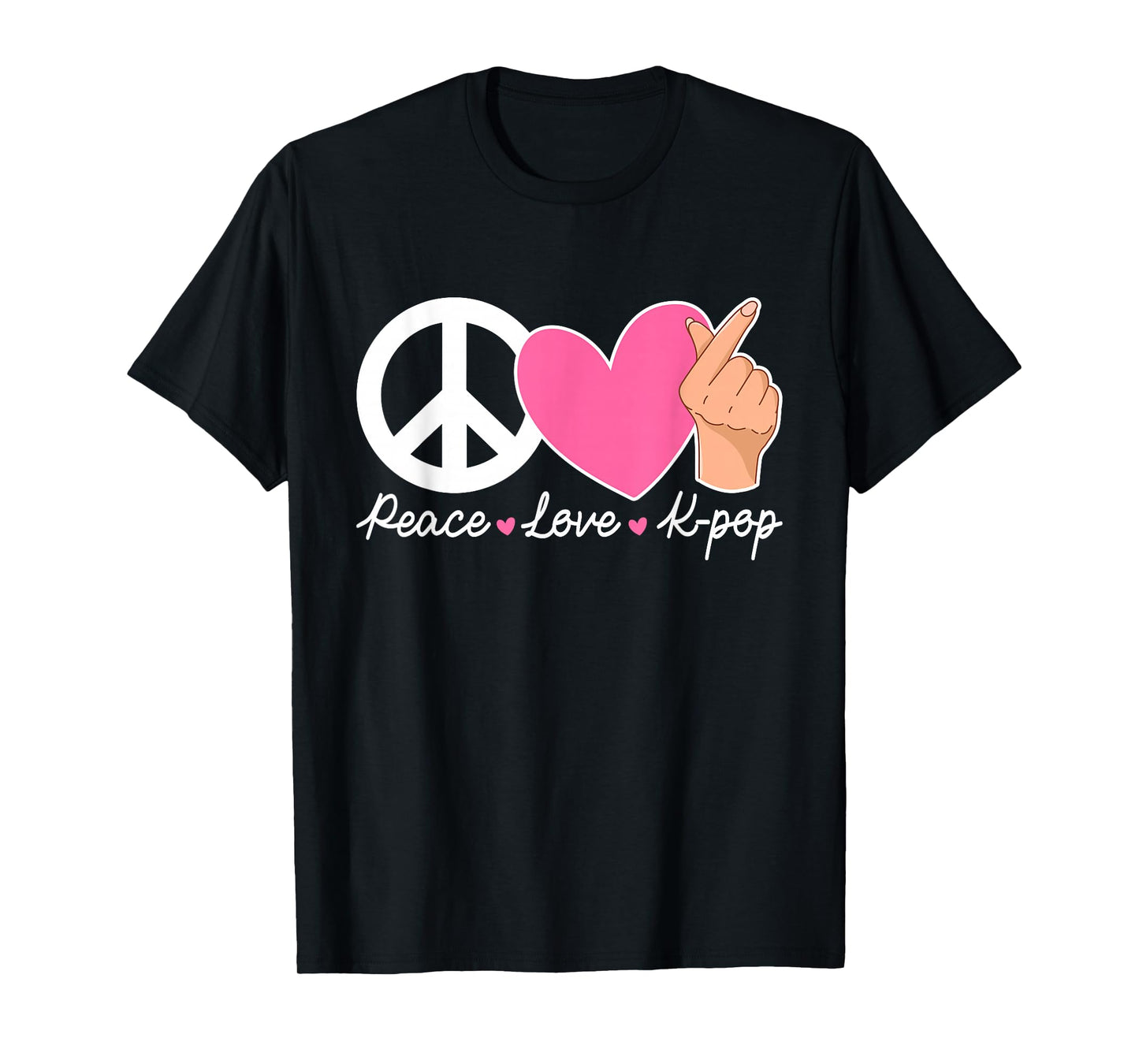 Peace Love K-pop Cute Kpop Music Anime Lover T-Shirt