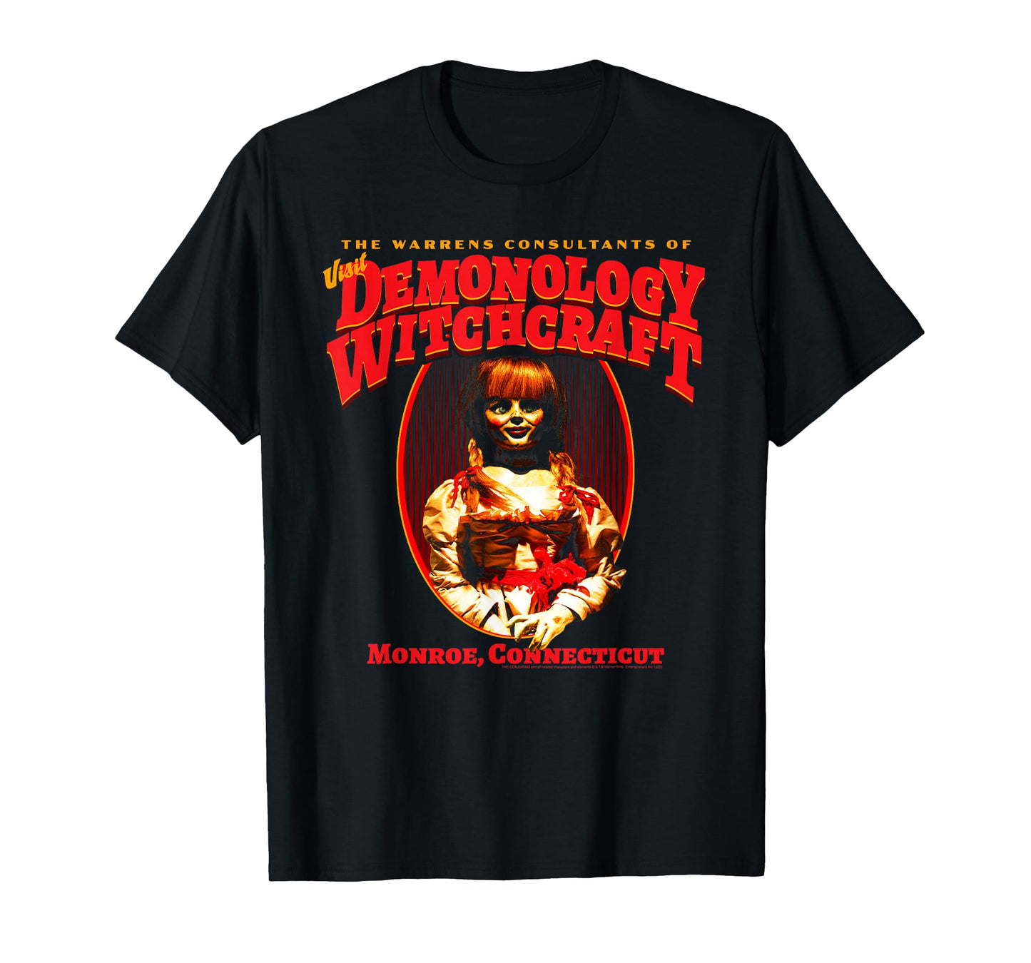 The Conjuring Demonology and Witchcraft Horror Movie T-Shirt
