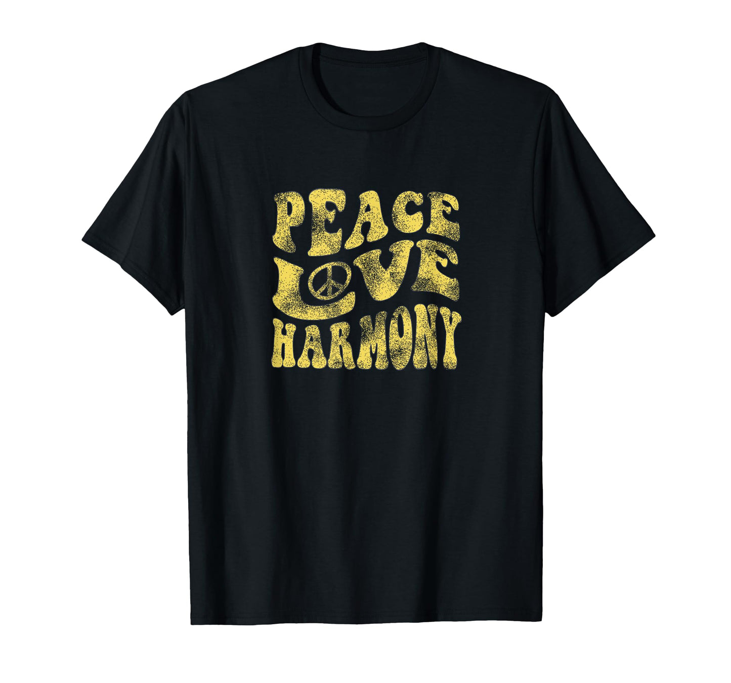 Peace Love Harmony Groovy Hippie Retro T Shirt T-Shirt
