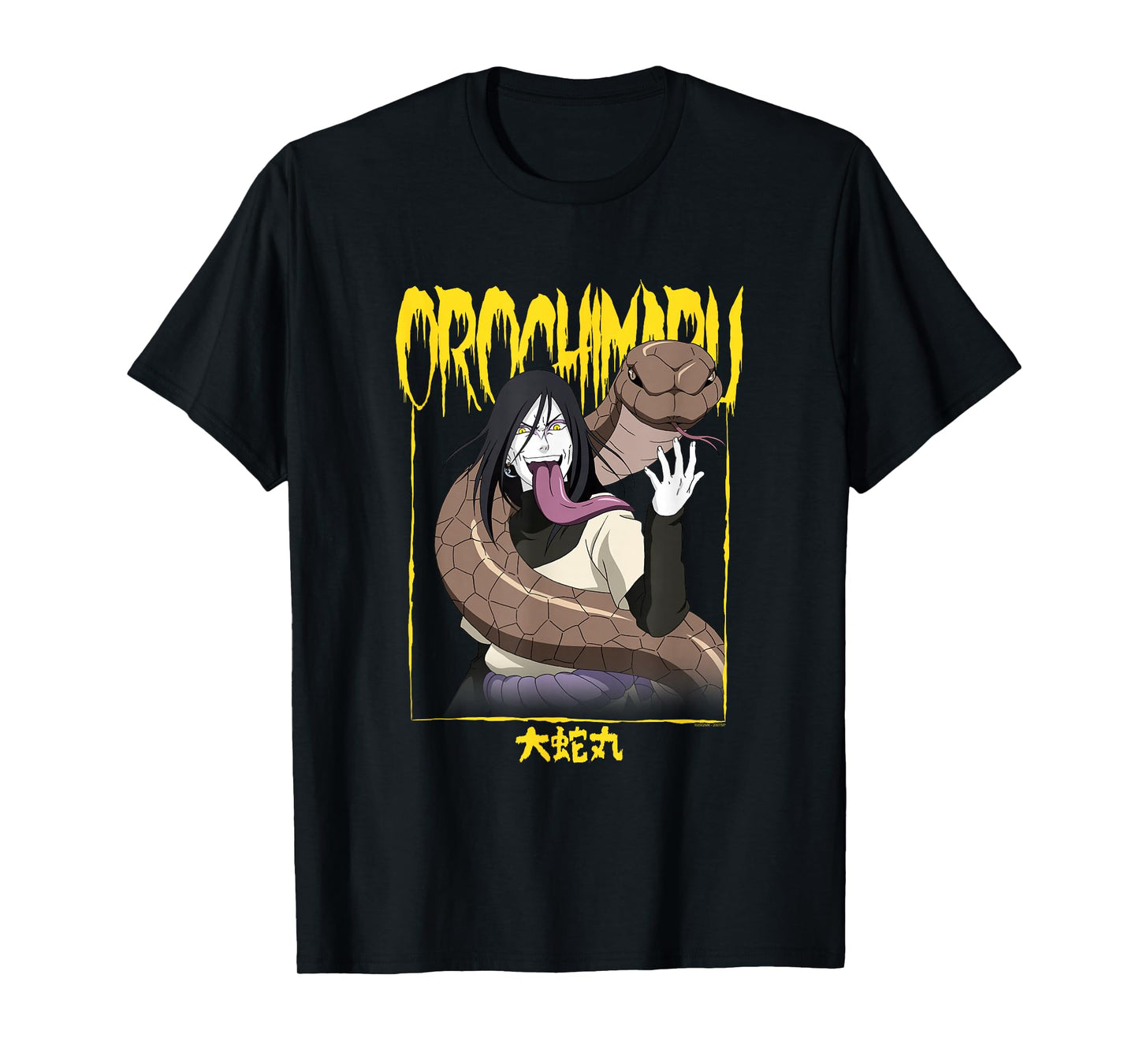 Naruto Shippuden Orochimaru Logo and Frame T-Shirt