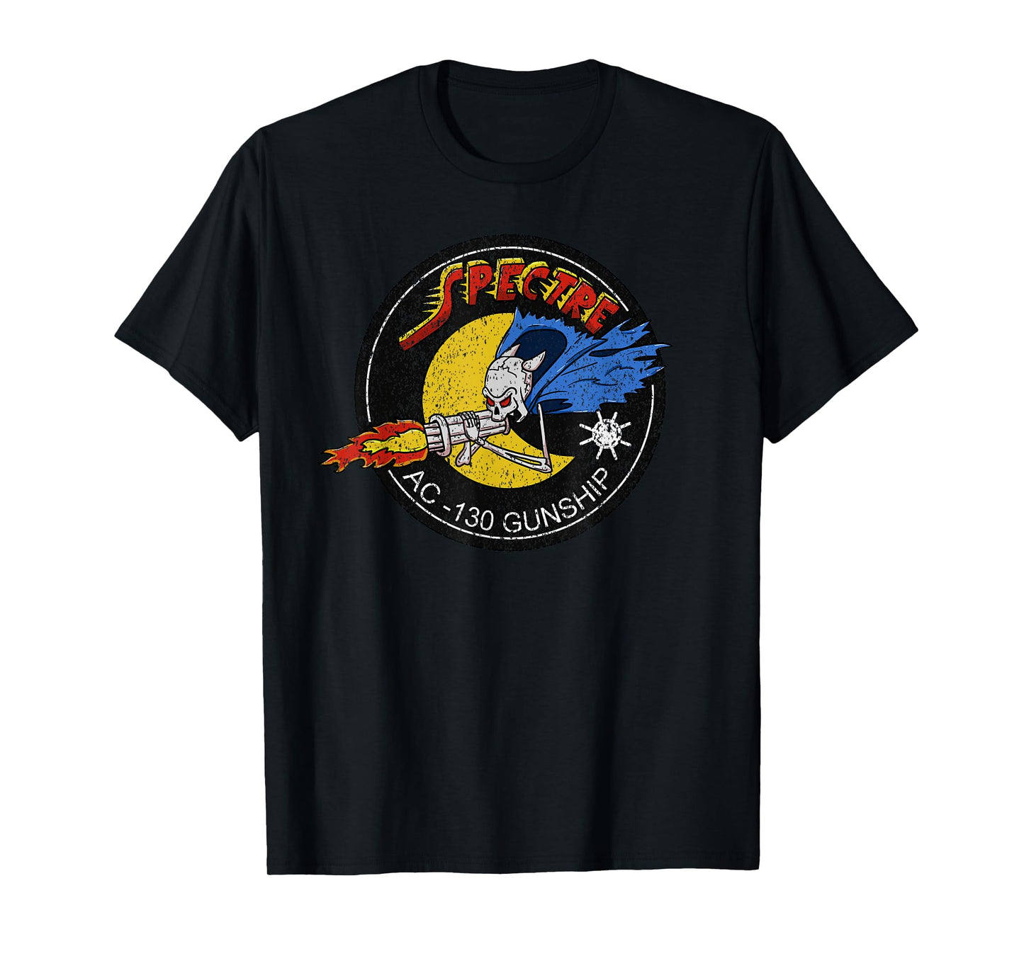 Vietnam Veteran AC-130 Military Gunship Ghost Aerial Gunner T-Shirt