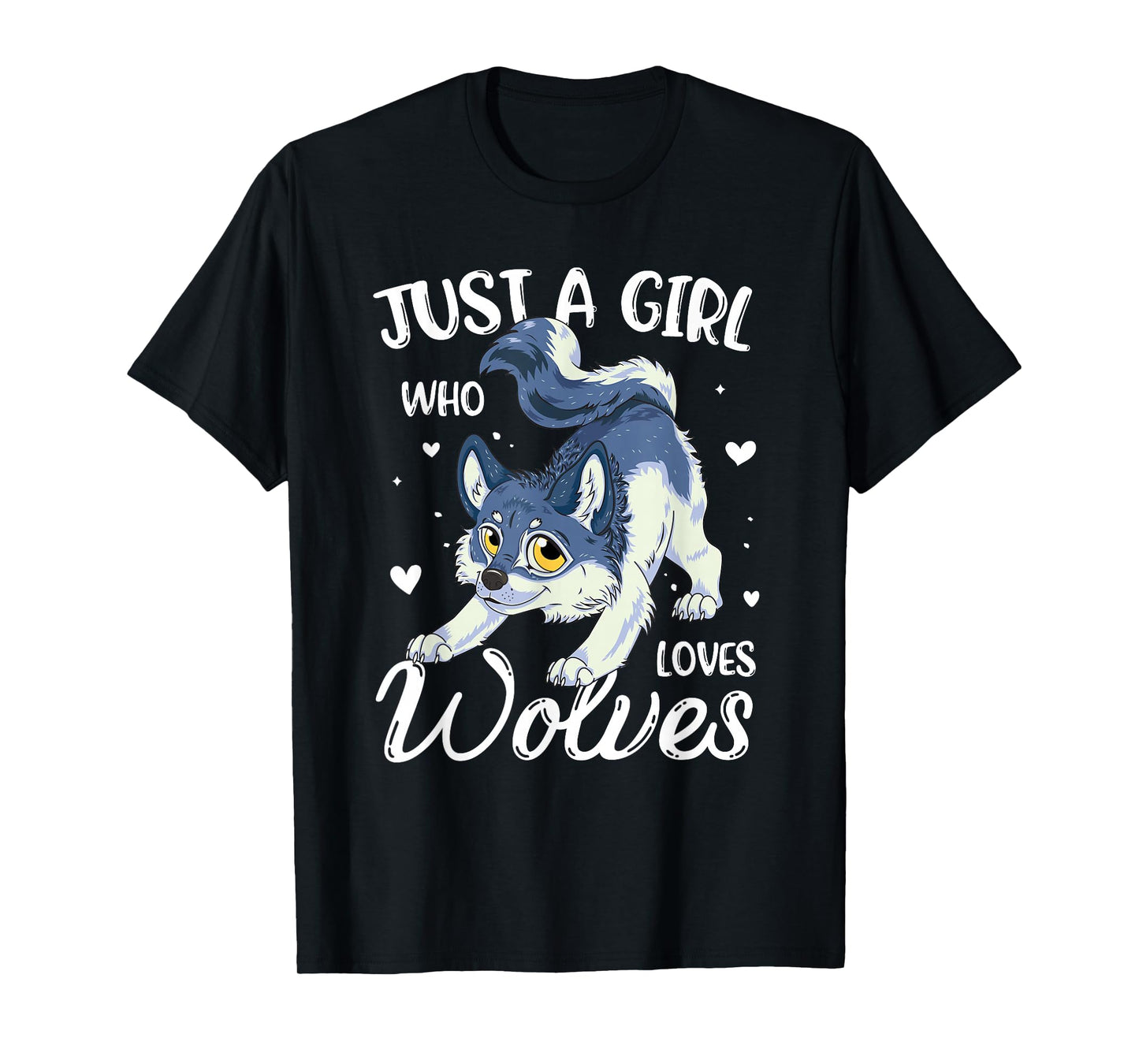 Just A Girl Who Loves Wolves Wolf Lover Women T-Shirt