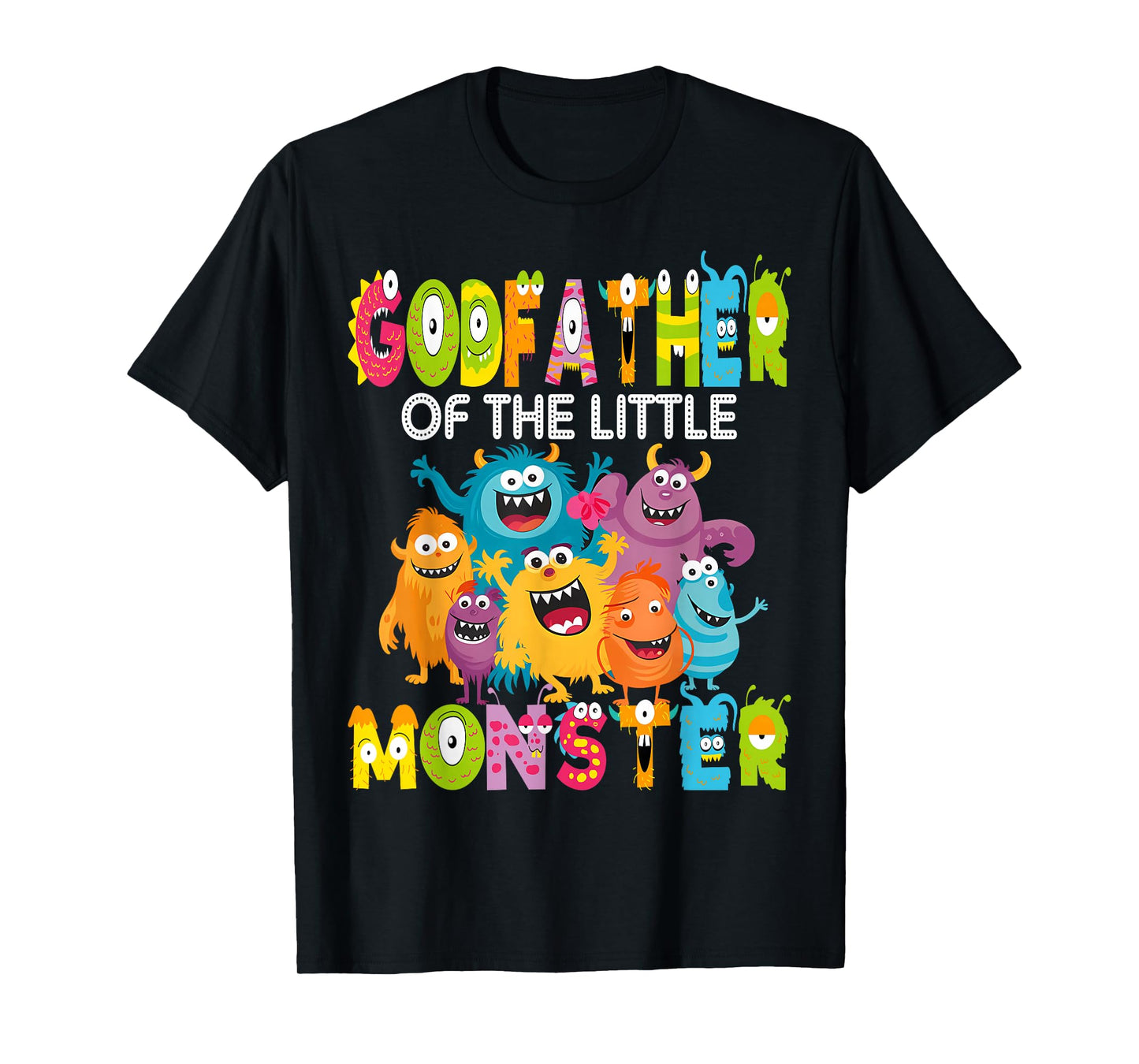 Godfather of The Little Monster 1St Birthday Boy Party T-Shirt
