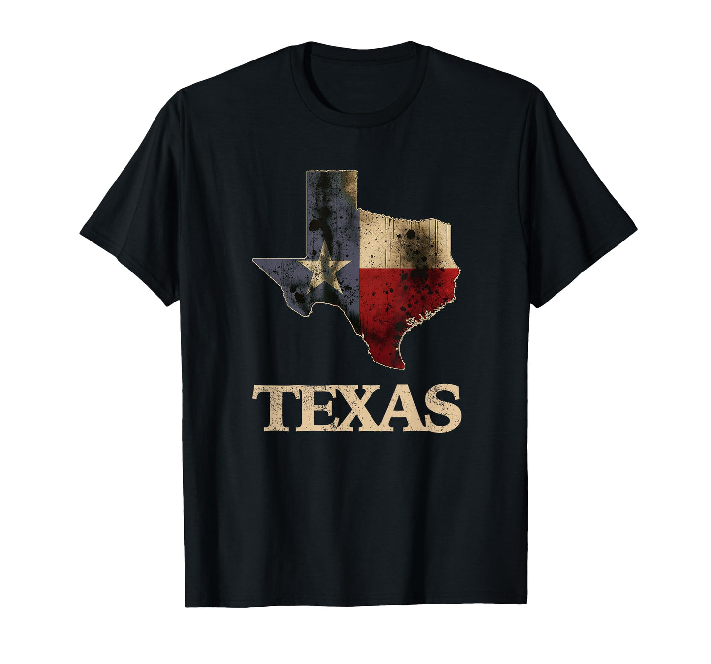 Texas Patriot Texan USA Apparel Unisex-Adults Kids Texas Theme T-Shirt Black Small Classic Fit Short Sleeve Cotton Blend T-Shirt
