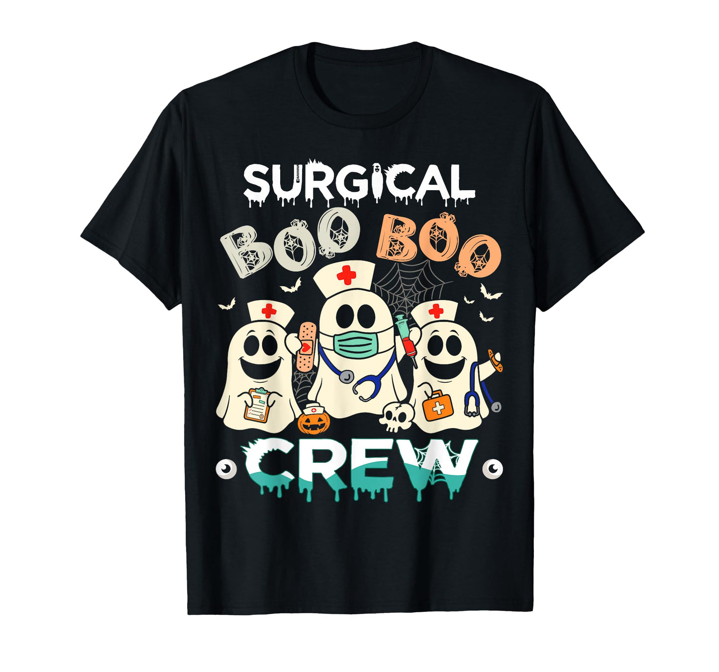 Surgical Boo Crew Ghost Surgery Nurse Halloween Women T-Shirt