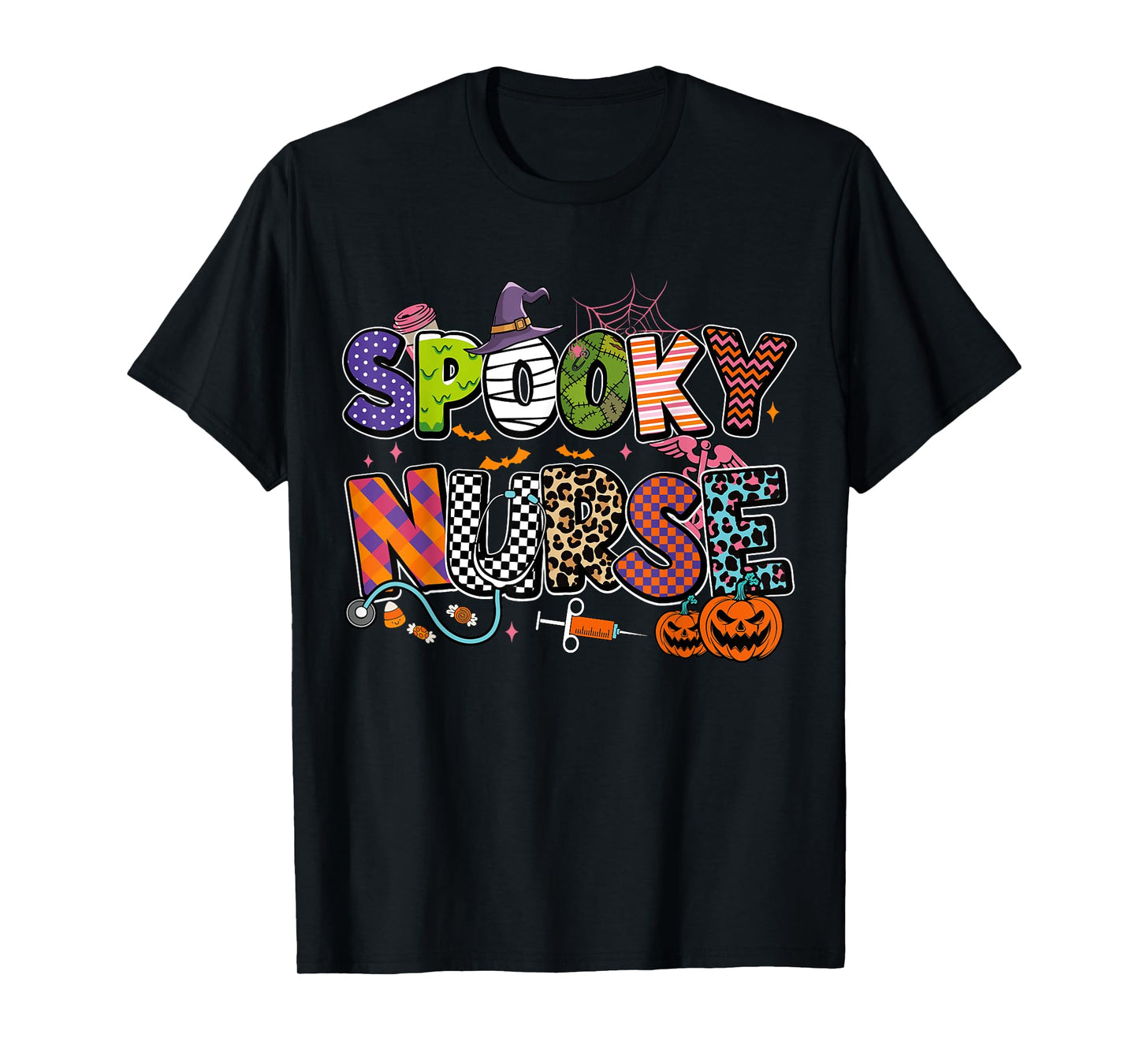 Spooky Nurse Life Funny Halloween Nursing Crew Costume T-Shirt