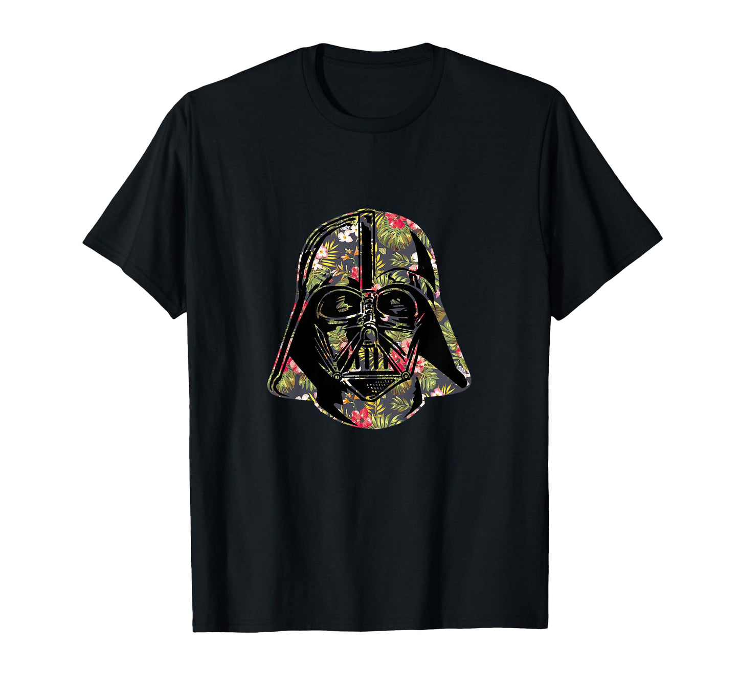 Star Wars Classic Darth Vader Floral Tropical Helmet T-Shirt