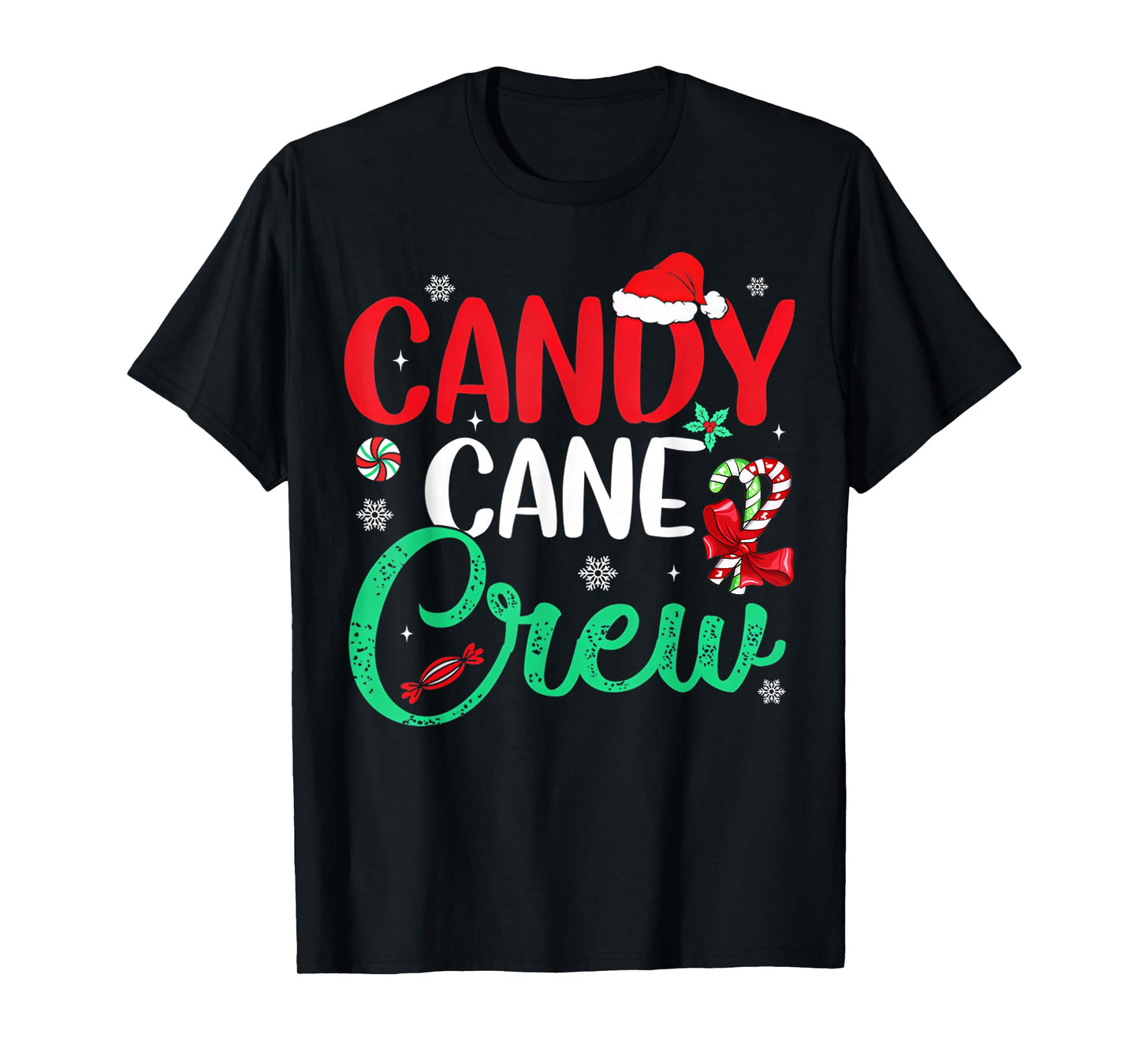 Christmas Candy Cane Funny Holiday Family Matching Pajama PJ T-Shirt