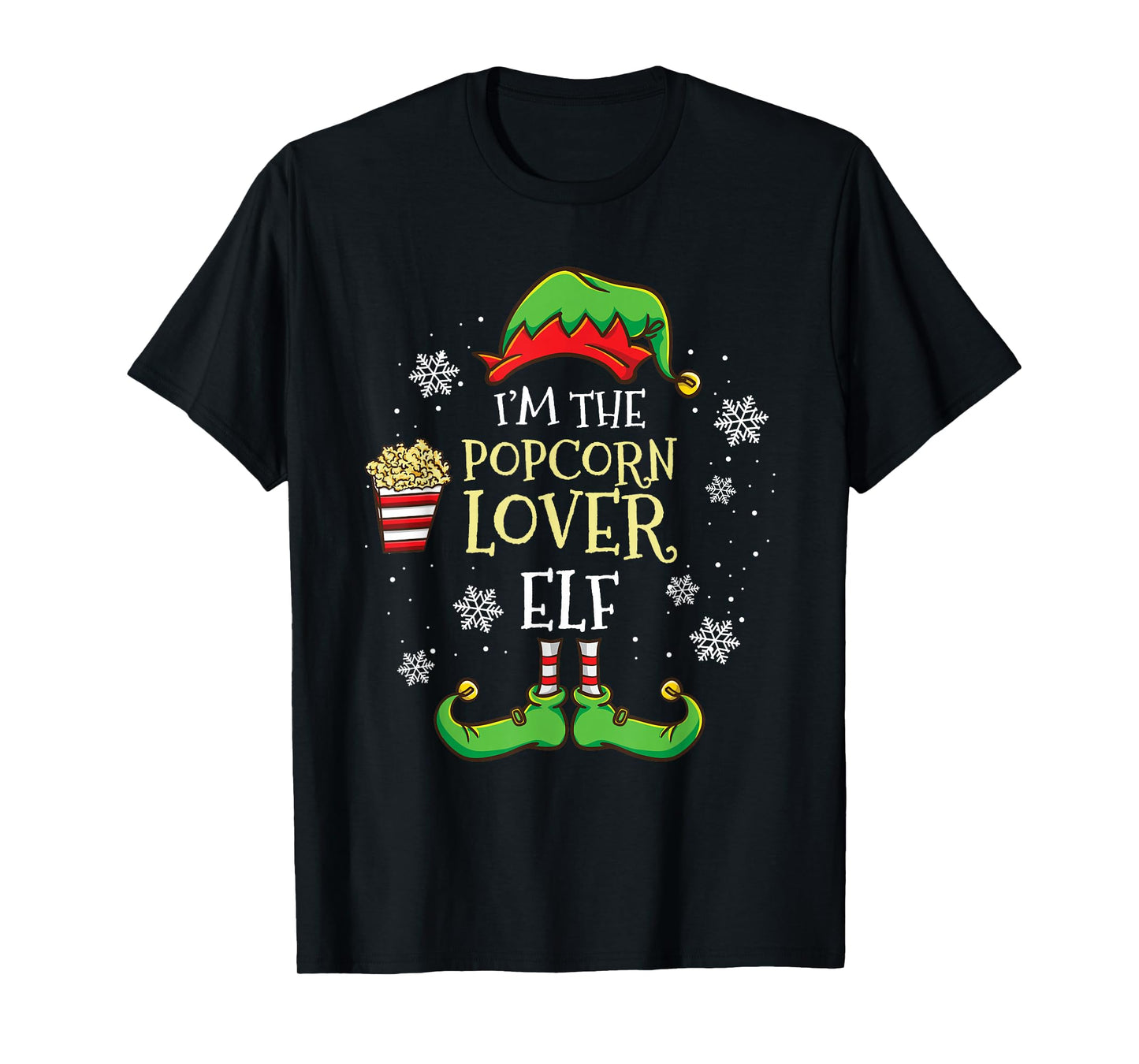Im The Popcorn Lover Elf Christmas T-Shirt