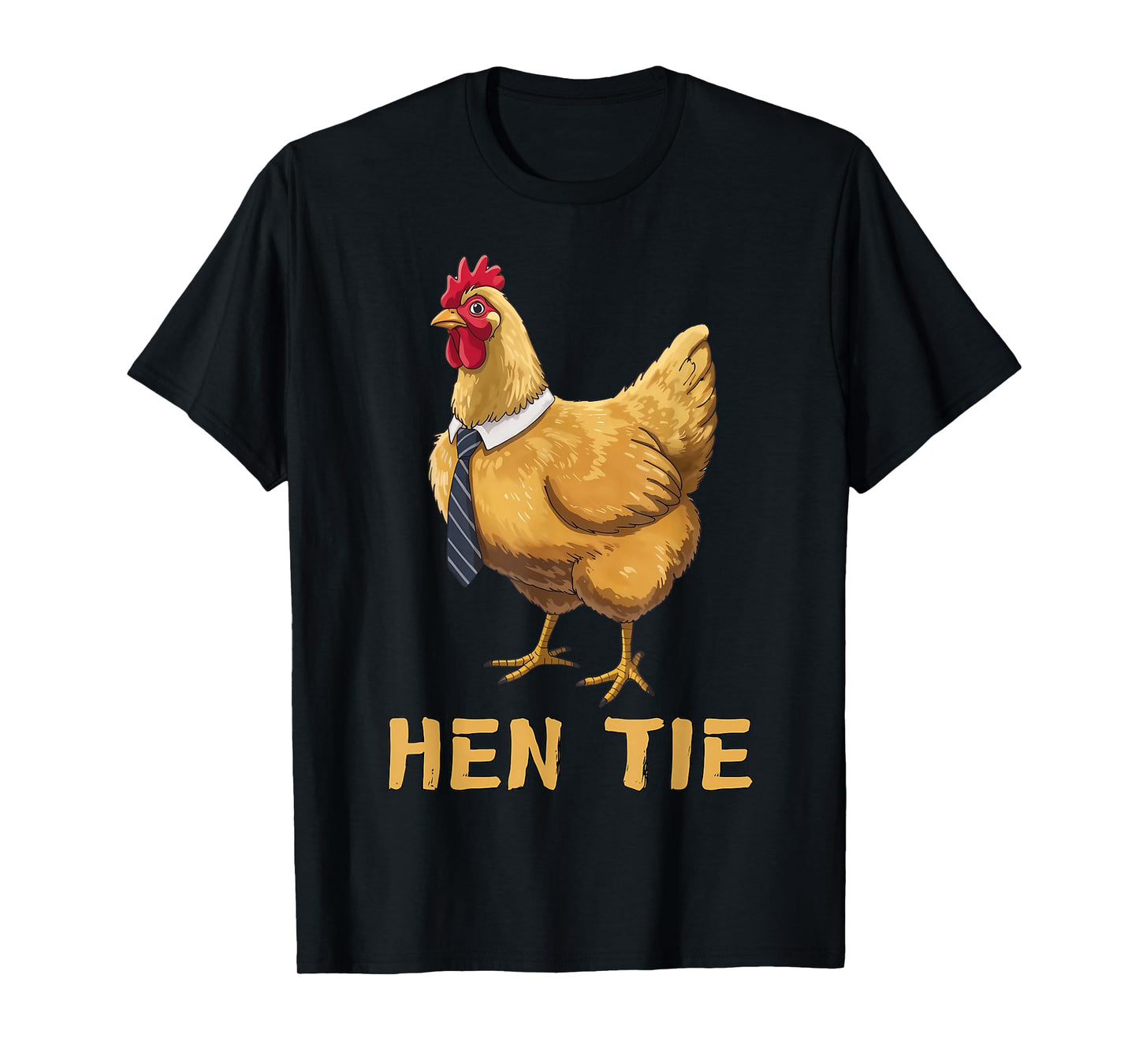 Hen Tie Funny Chicken Anime Lover Shirts Humor Graphic Tees T-Shirt