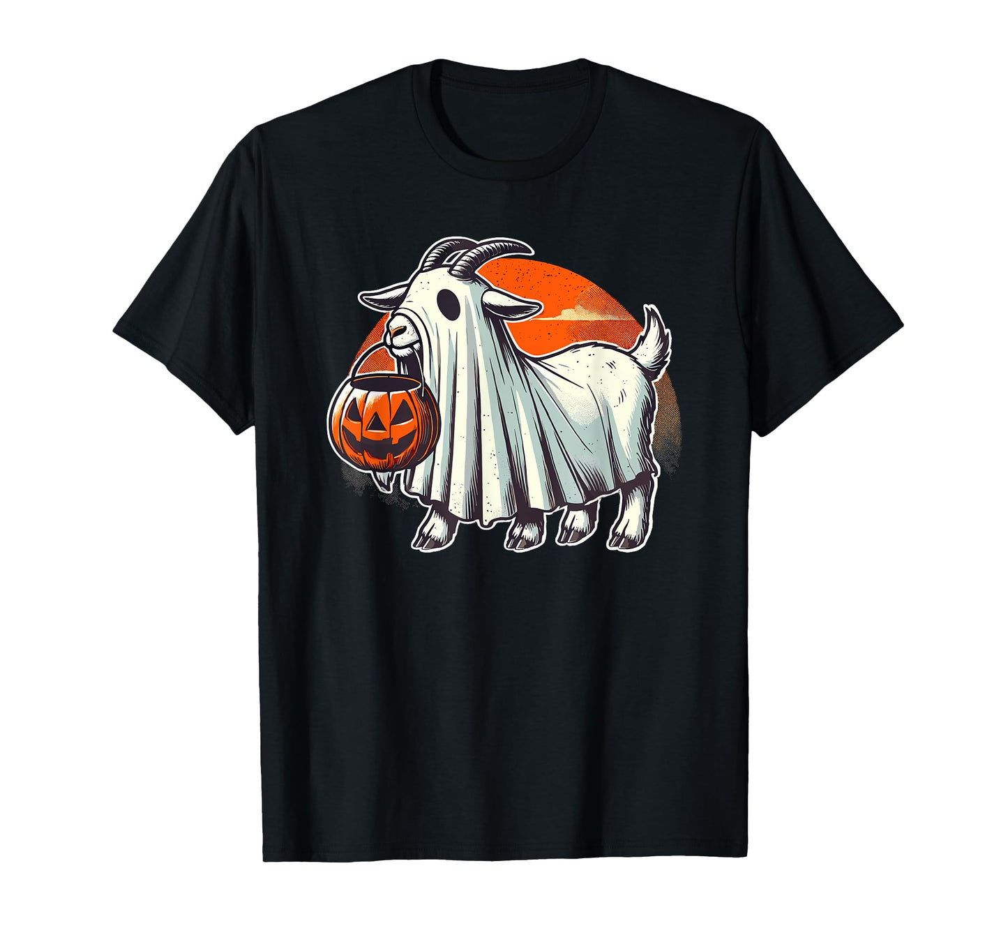 Cute Goat Ghost Pun Meme Trick or Treat Funny Halloween T-Shirt