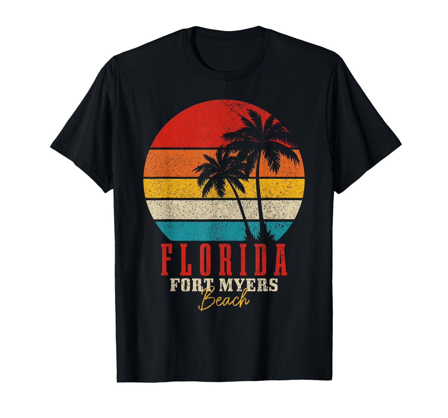 Fort Myers Beach Florida Vintage USA America Souvenir T-Shirt