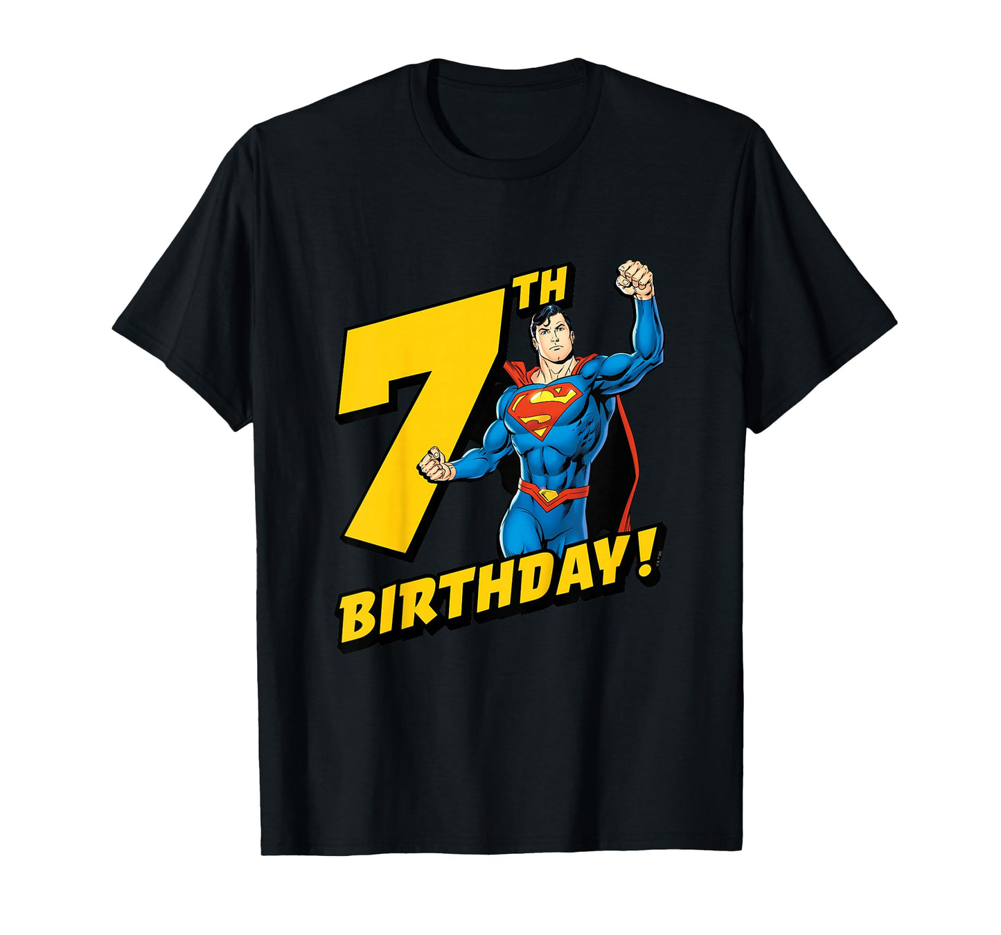 Kids Superman 7th Birthday T-Shirt