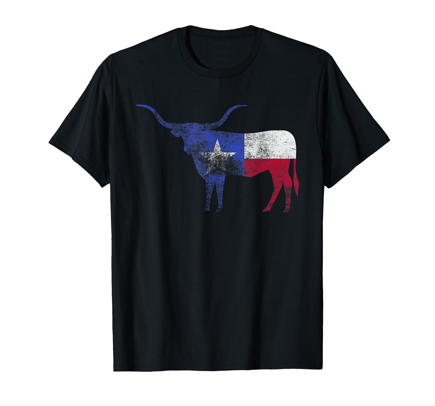 Texas Flag Shirt. Vintage Texas Flag Longhorn Bull Retro TX T-Shirt