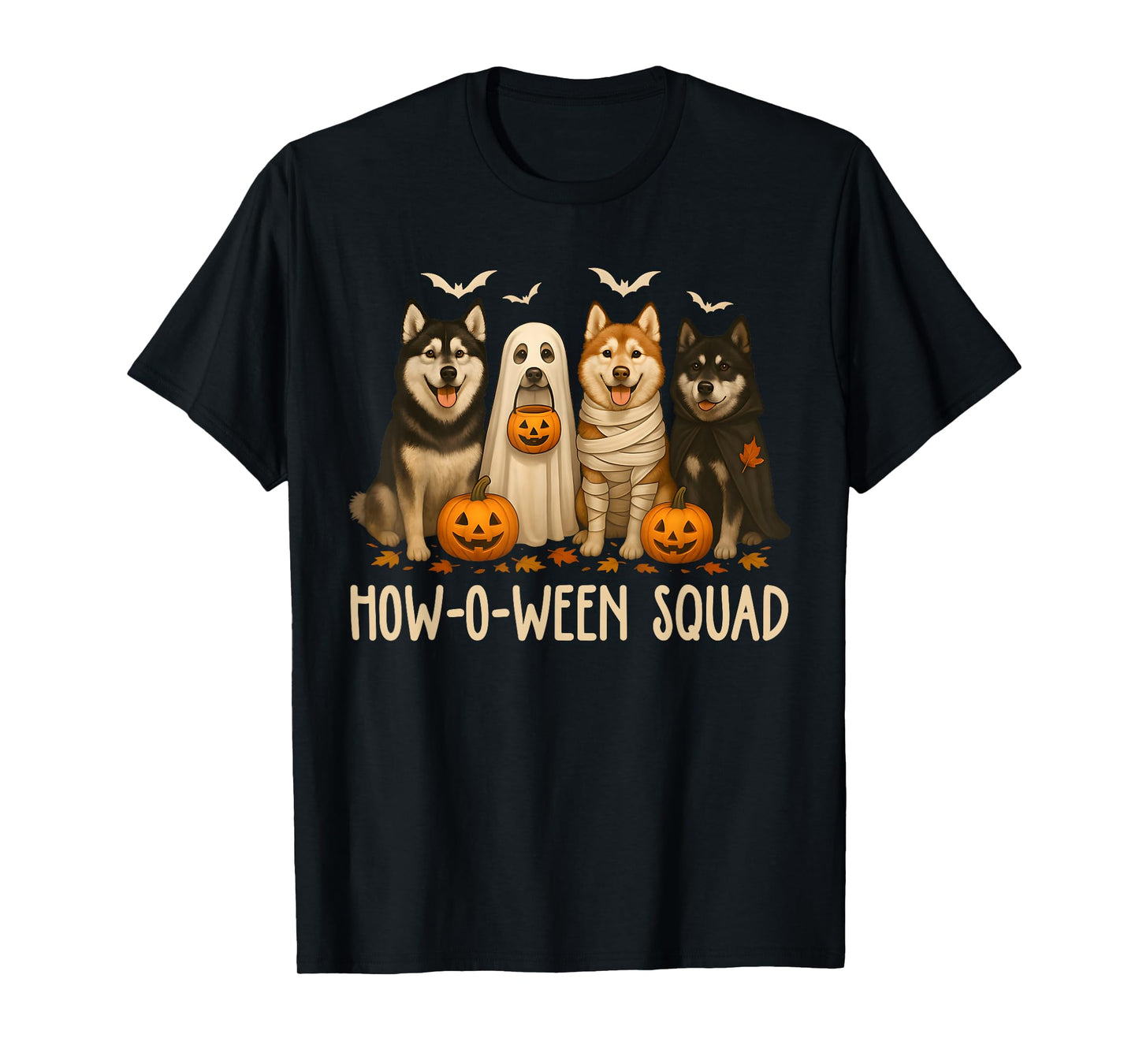Halloween Ghost Husky Dog Mom Husky Lover Men Women Kid T-Shirt