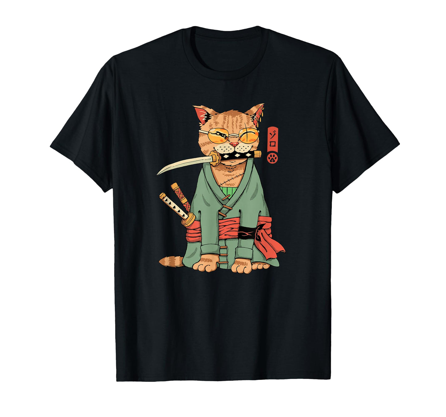 Zoro Cat Warrior T-Shirt