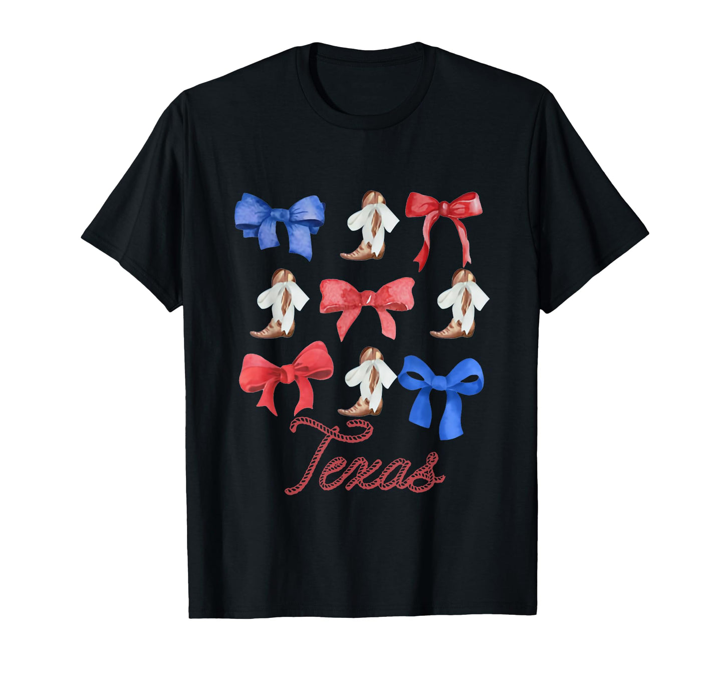 Coquette Bow Texas Cowgirl, Cute Houston T-Shirt