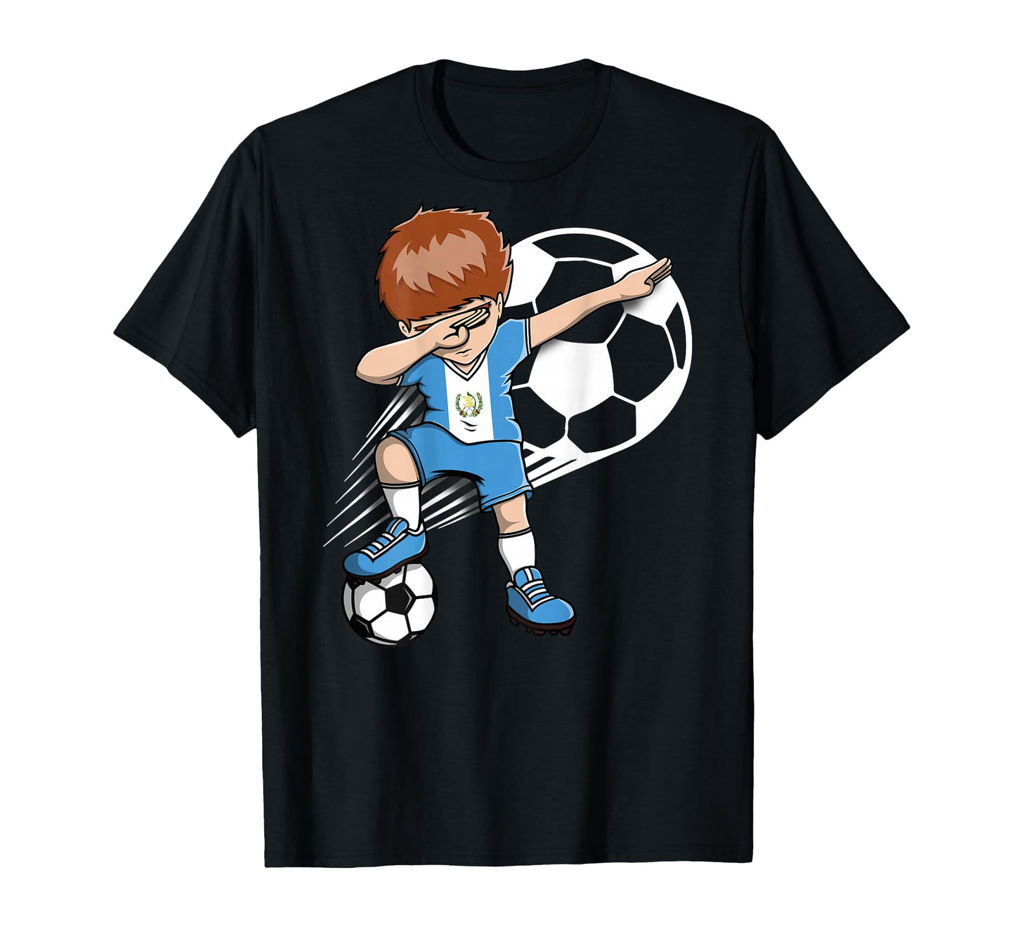 Dabbing Soccer Boy Guatemala Jersey Guatemalan Football Fans T-Shirt