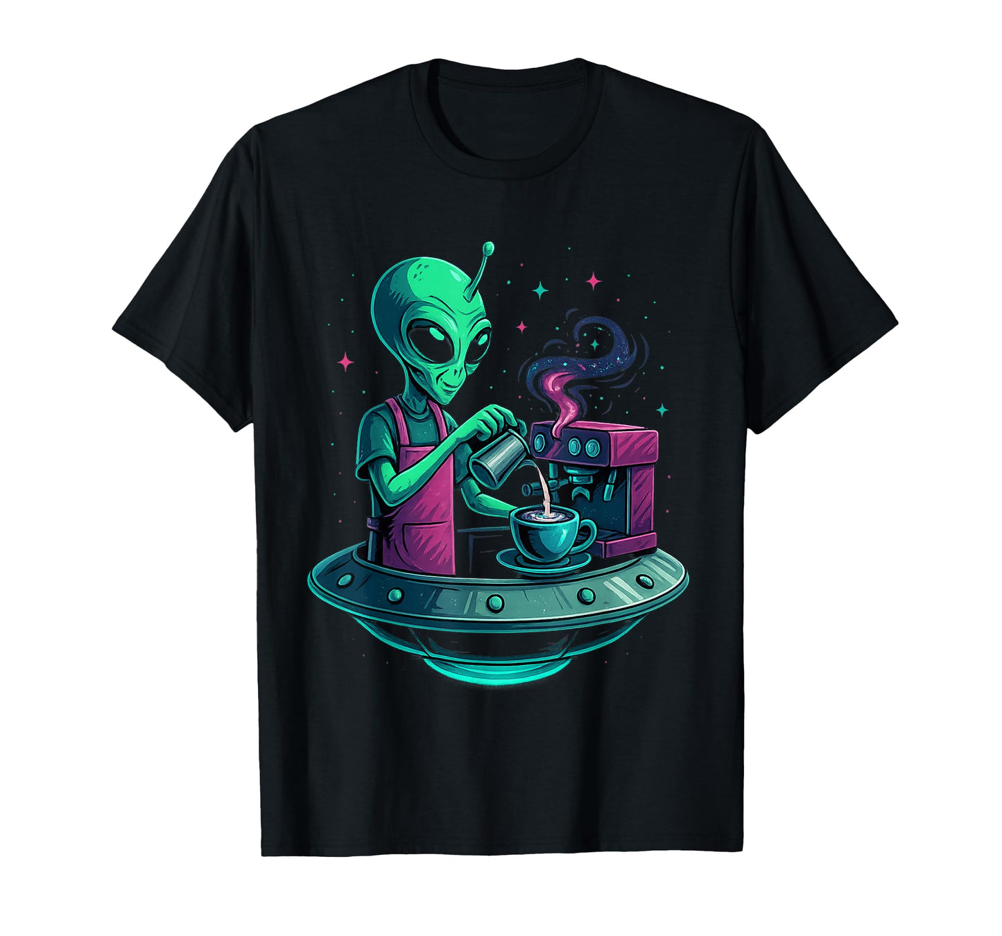 Alien Coffee Design for Coffee Lovers T-Shirt