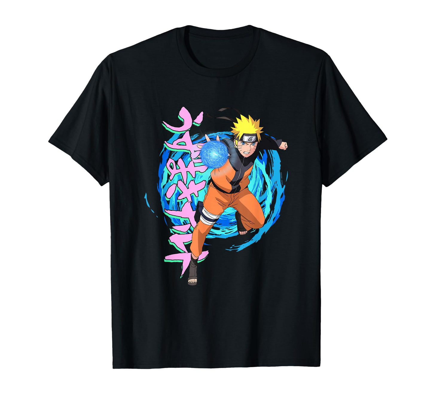 Naruto Shippuden Blue Spirals Rasengan Anime T-Shirt