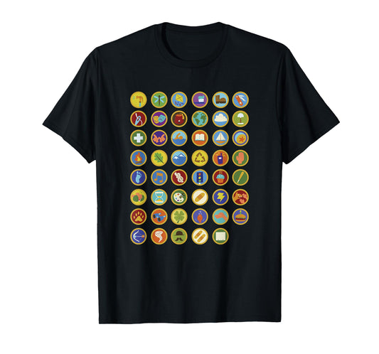 Disney Pixar Up Wilderness Explorer Badges Collage T-Shirt