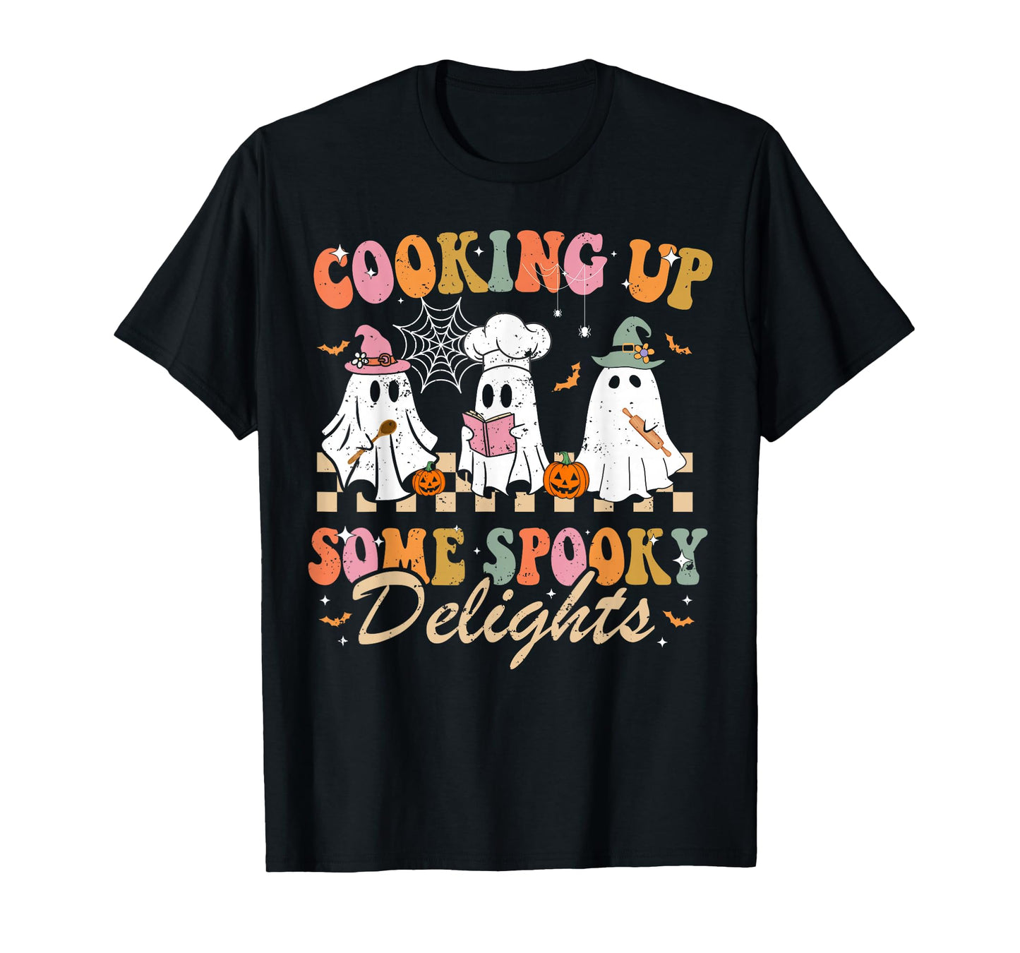 Funny Ghost Cooking For Cook and Kitchen Lovers Halloween T-Shirt