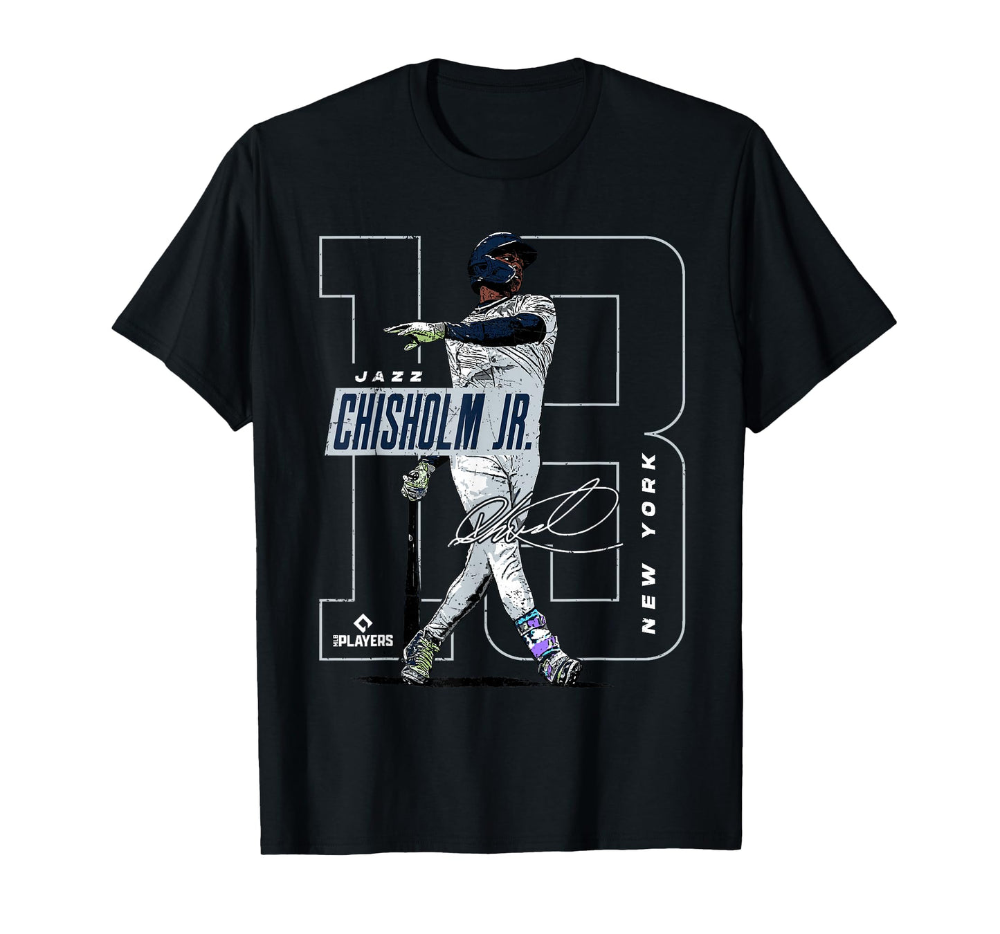 Jazz Chisholm | New York Y MLB Baseball Players| MLBJCH204M T-Shirt