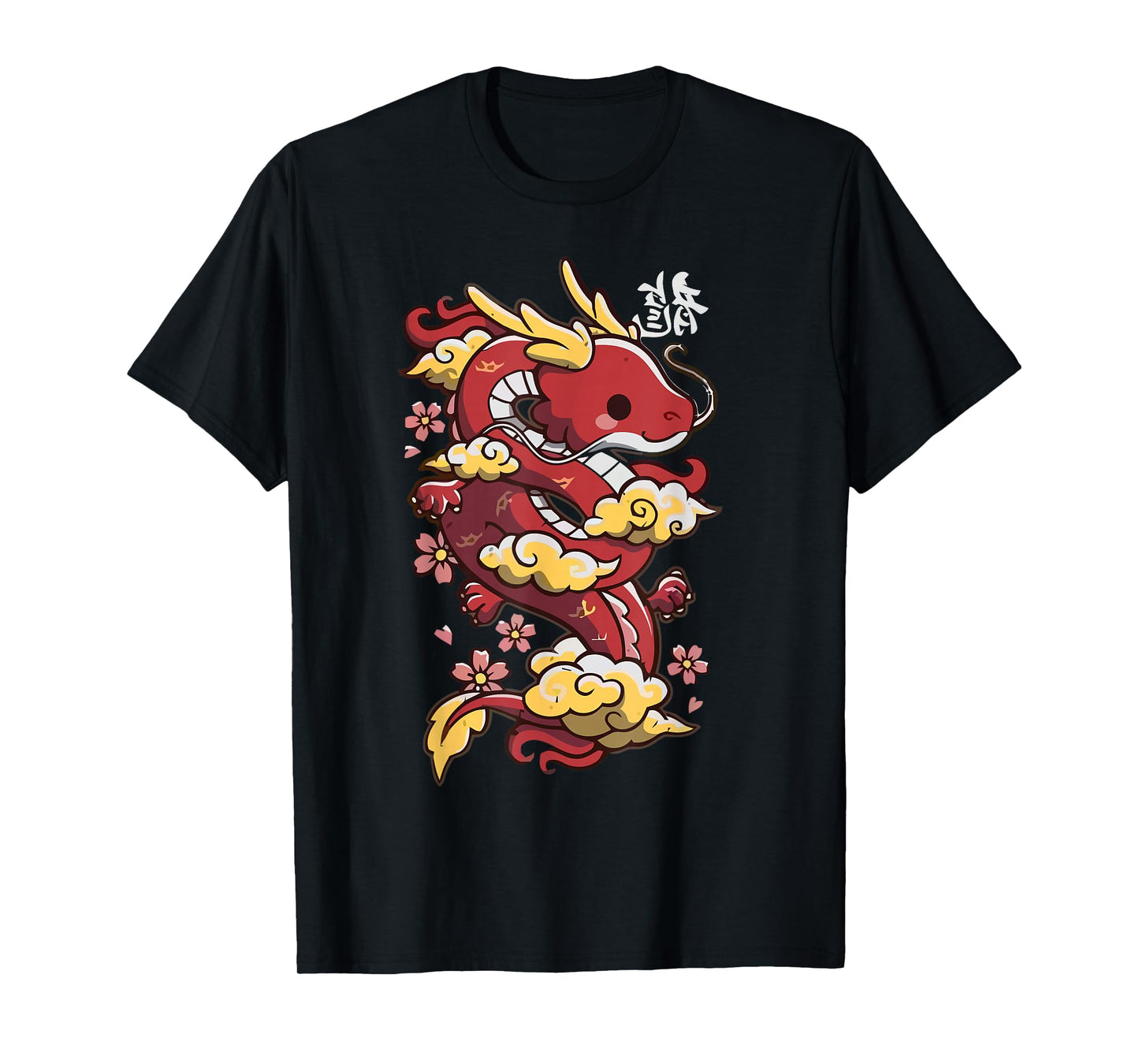Japanese Aesthetic Dragon Symbol Kawaii Dragon Anime T-Shirt