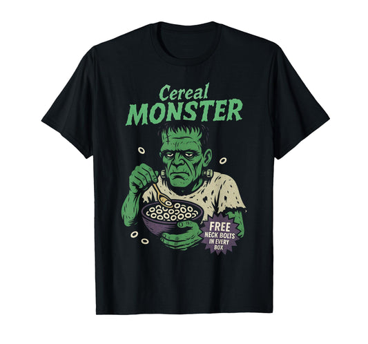 Cereal Monster Green Creature – Classic Horror Gift T-Shirt