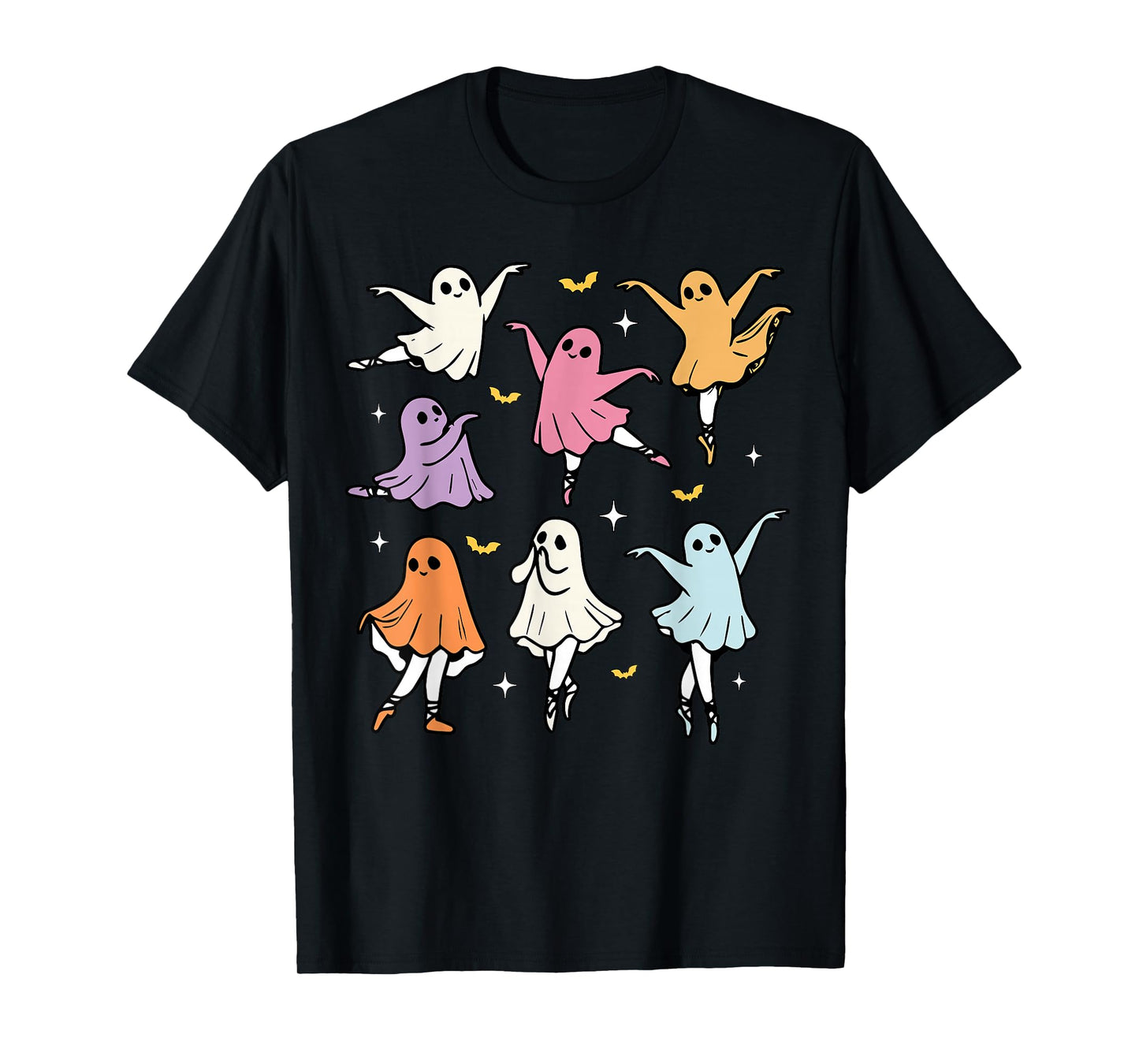 Ballet Ghost Ballet Dancer Spooky Dance Teacher Halloween T-Shirt