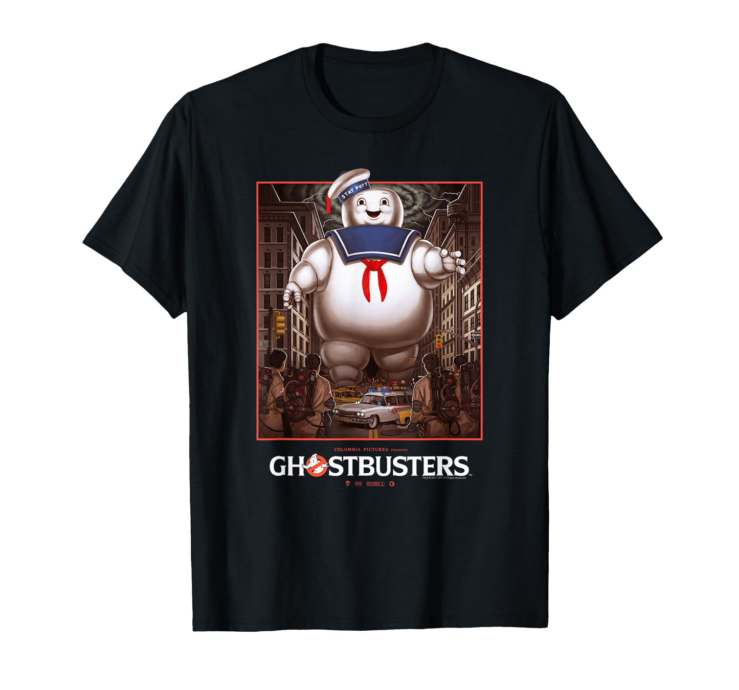 Ghostbusters Ghostbusters vs Stay Puft Vintage Movie Poster T-Shirt