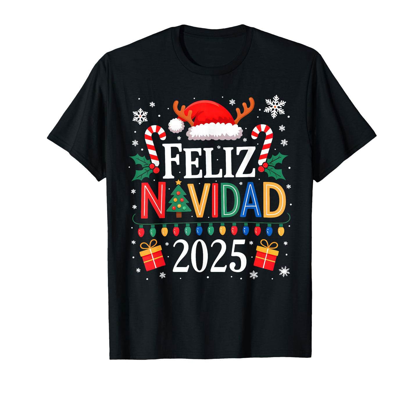 Feliz Navidad 2025 Matching Family Spanish Christmas Mexican T-Shirt