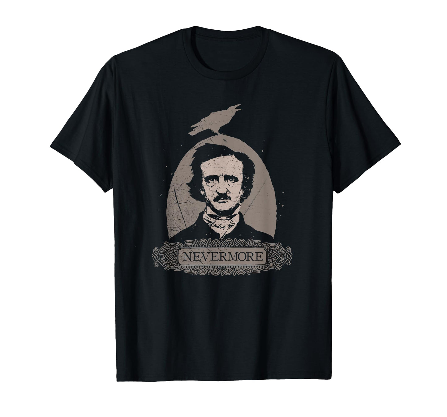Edgar Allan Poe - Vintage Cothic Raven Nevermore T-Shirt T-Shirt