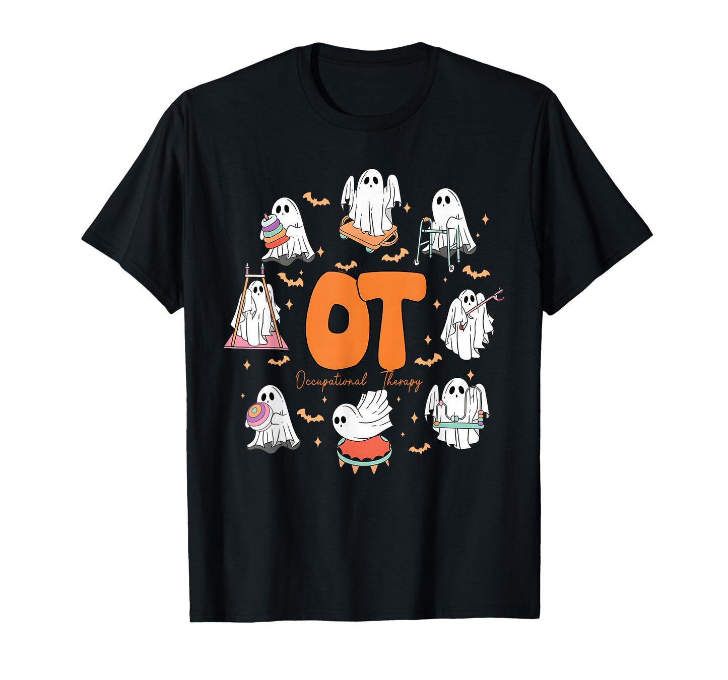 Occupational Therapy Halloween Funny Spooky Ghost OT Therapy T-Shirt