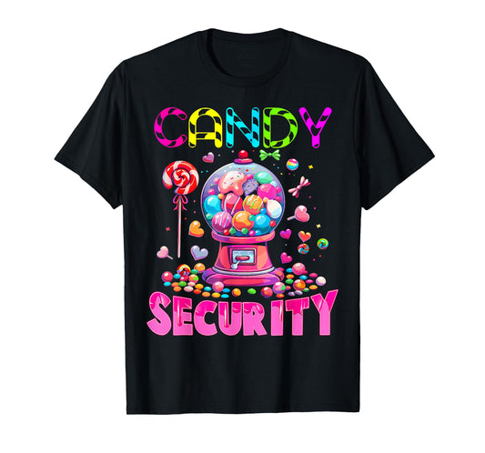 Candy Security Candyland Costume Kids Teens Adult T-Shirt