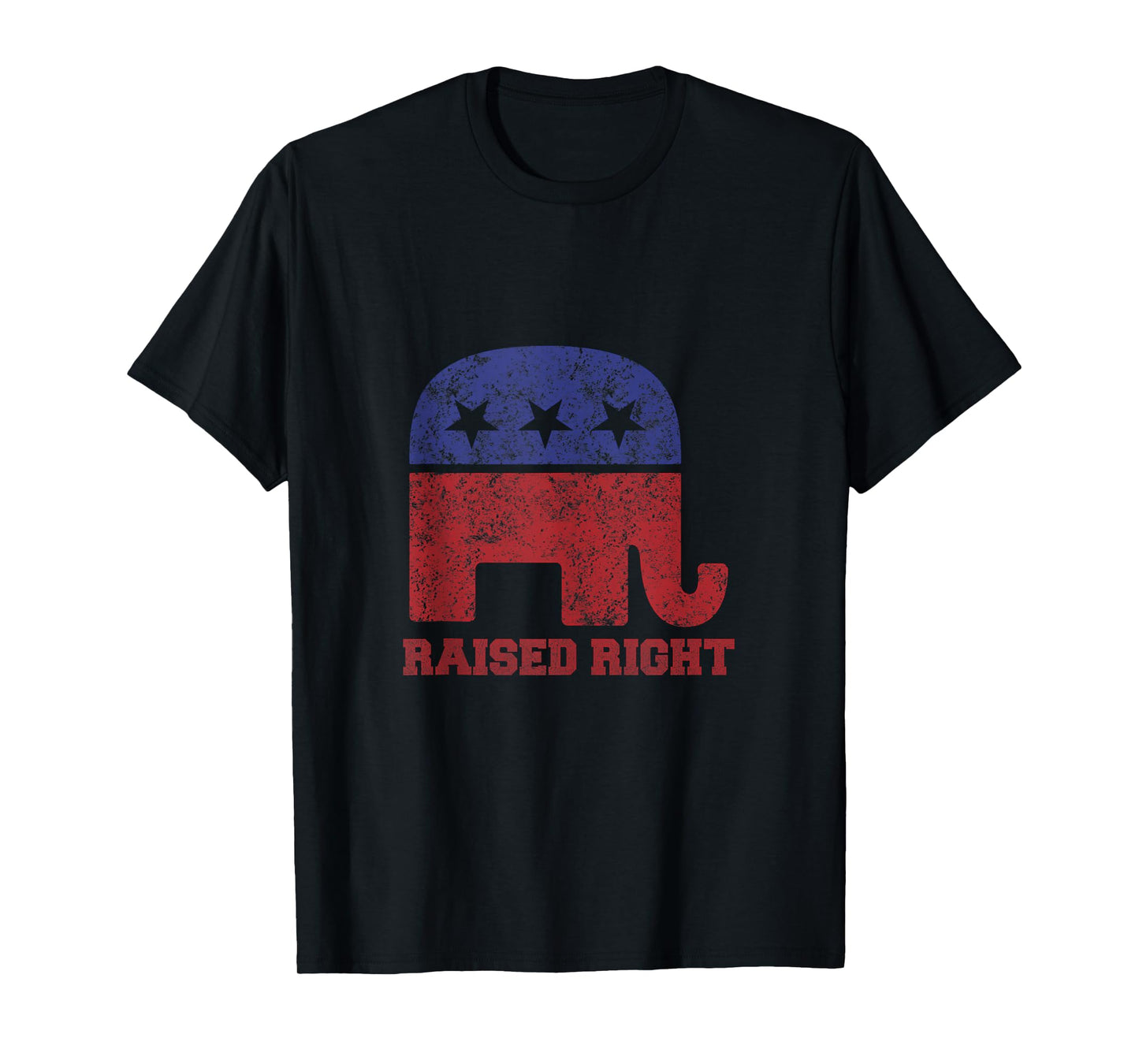 Raised Right! Republican Elephant Vintage Logo Tank Top