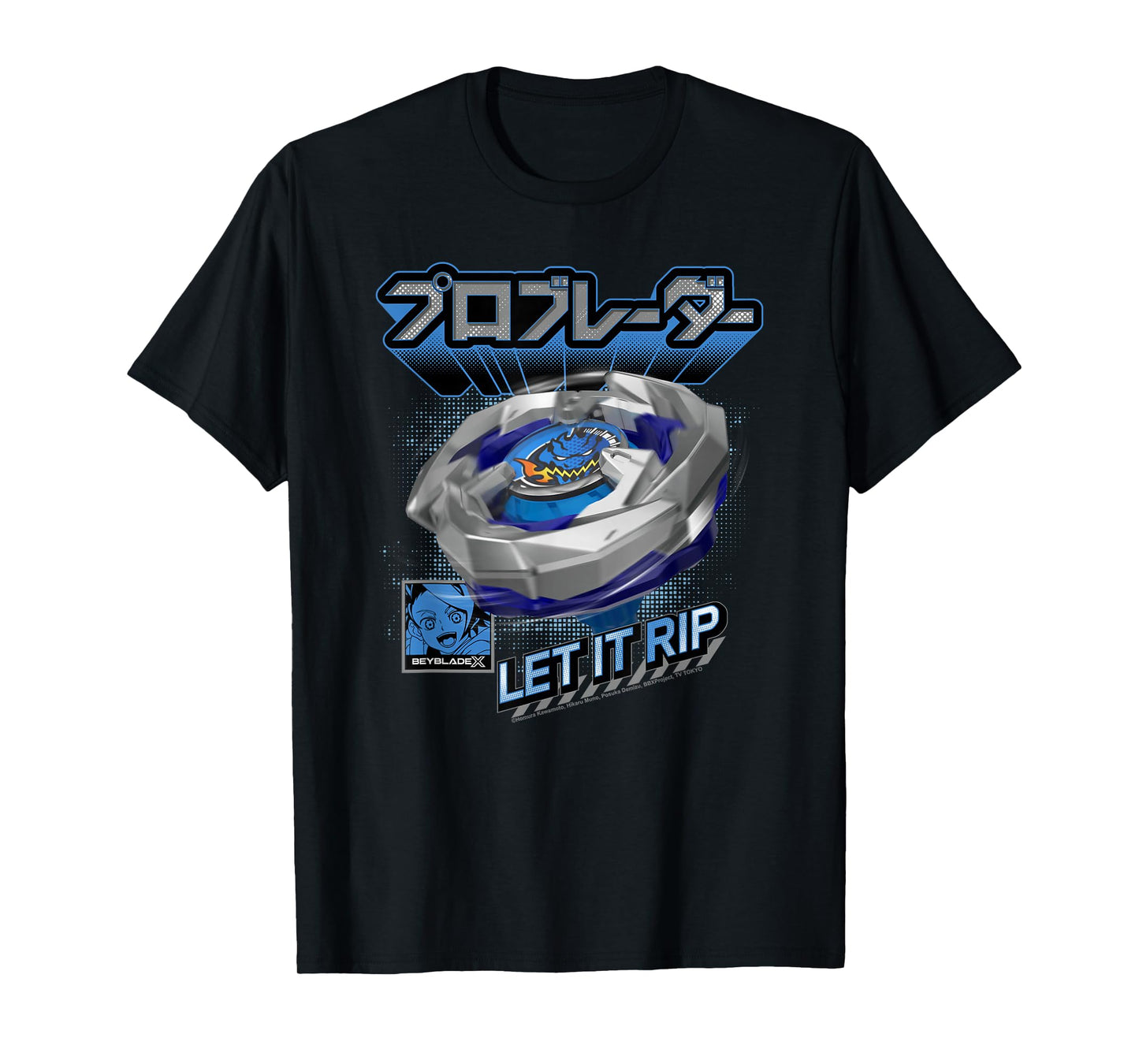Beyblade X Pro Blader Jaxon Let It Rip T-Shirt