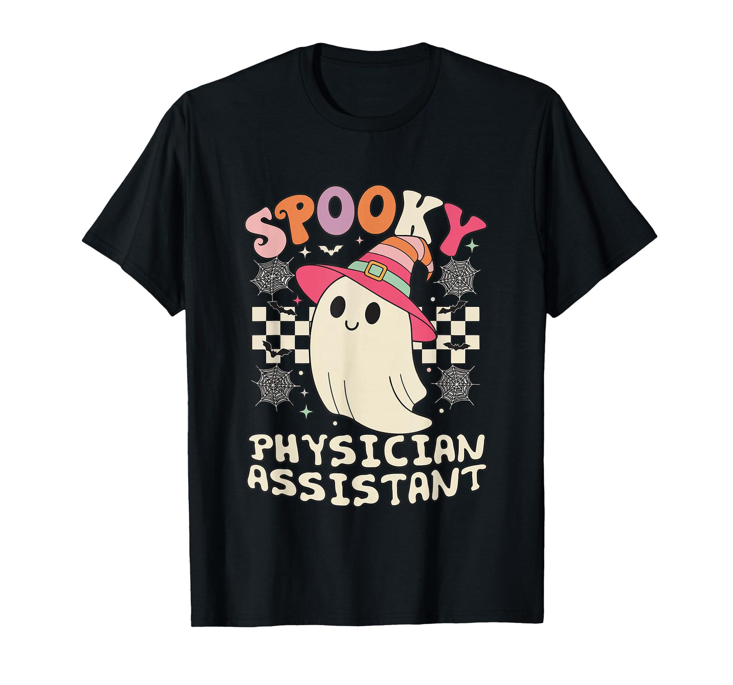 Spooky Physician Assistant Ghost Halloween T-Shirt