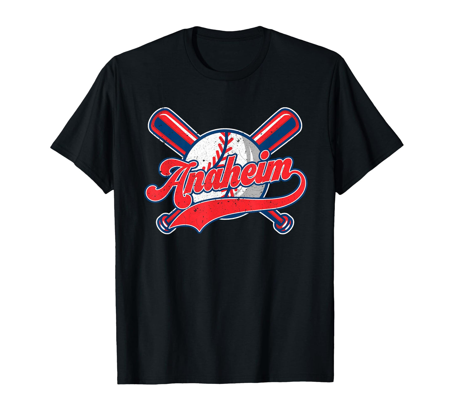 Retro Anaheim California Baseball Tee Vintage Men Women Kids T-Shirt