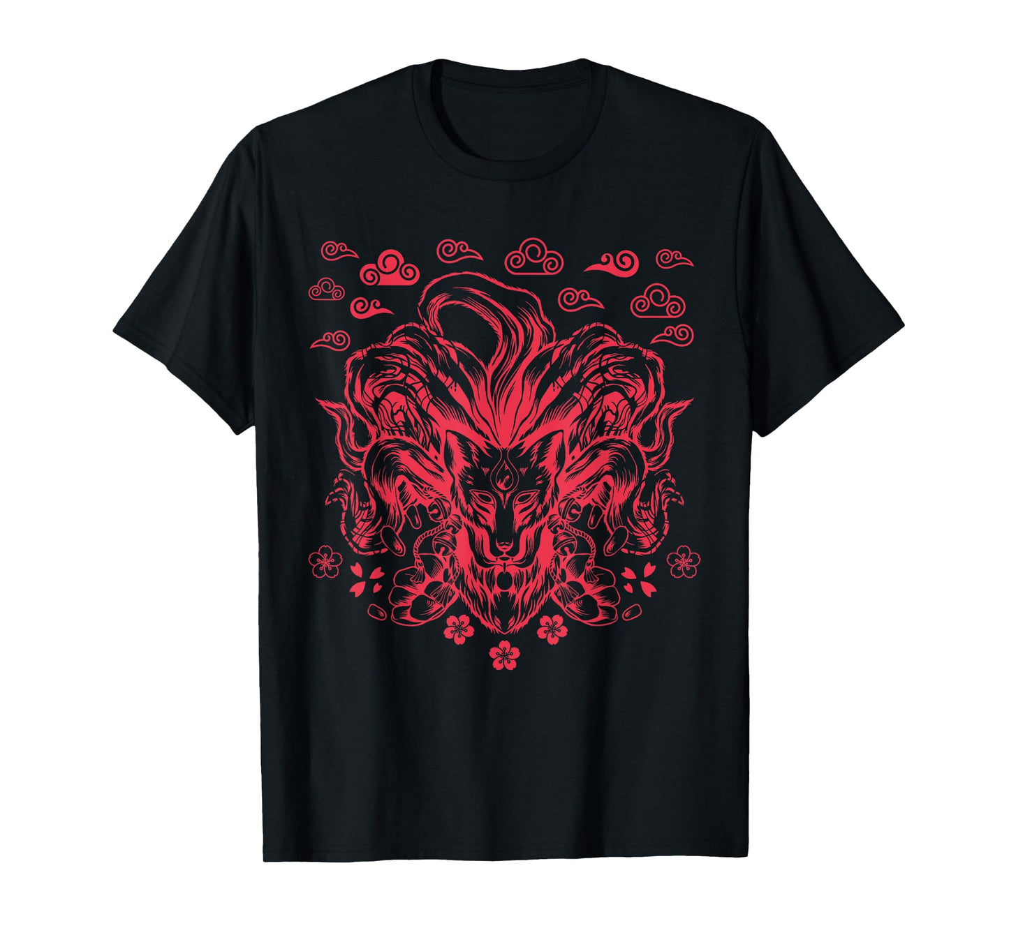 Japanese Anime Nine Tails Fox T-Shirt