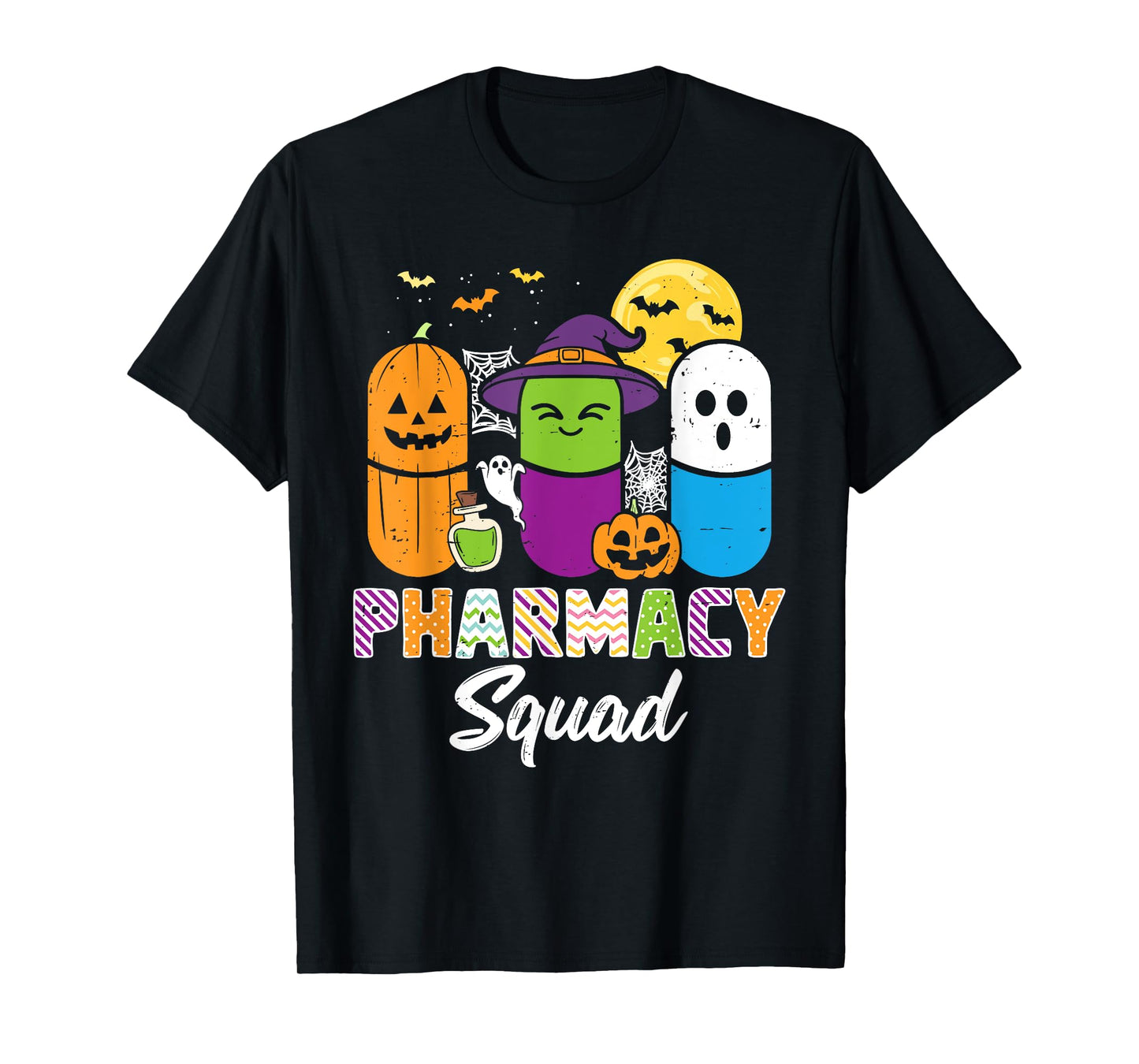 Halloween Pharmacy Squad PIlls Costume Pharmacist Women Men T-Shirt